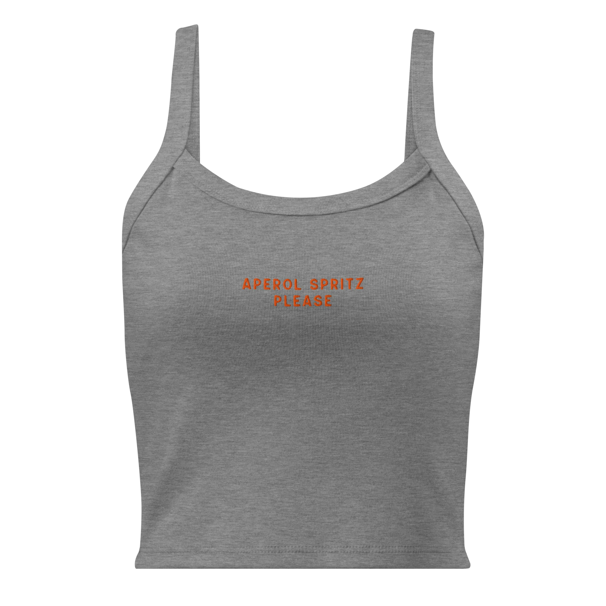 Aperol Spritz Please Rib Embroidered Tank Top - Image 8