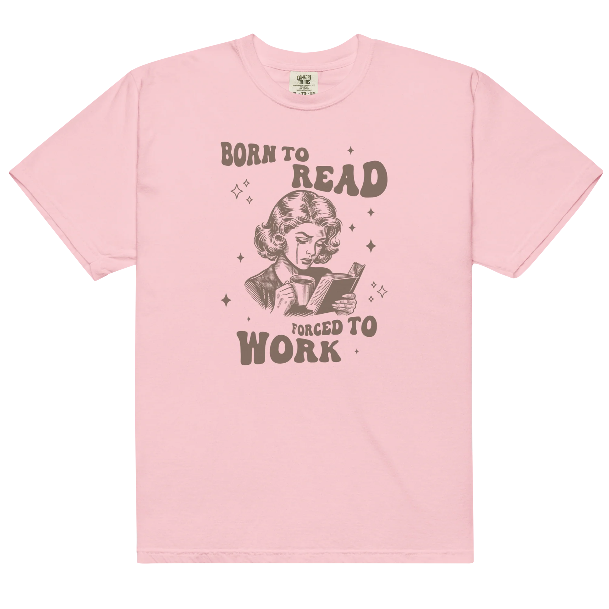 Born to Read, Forced to Work Classic T-Shirt - Image 5