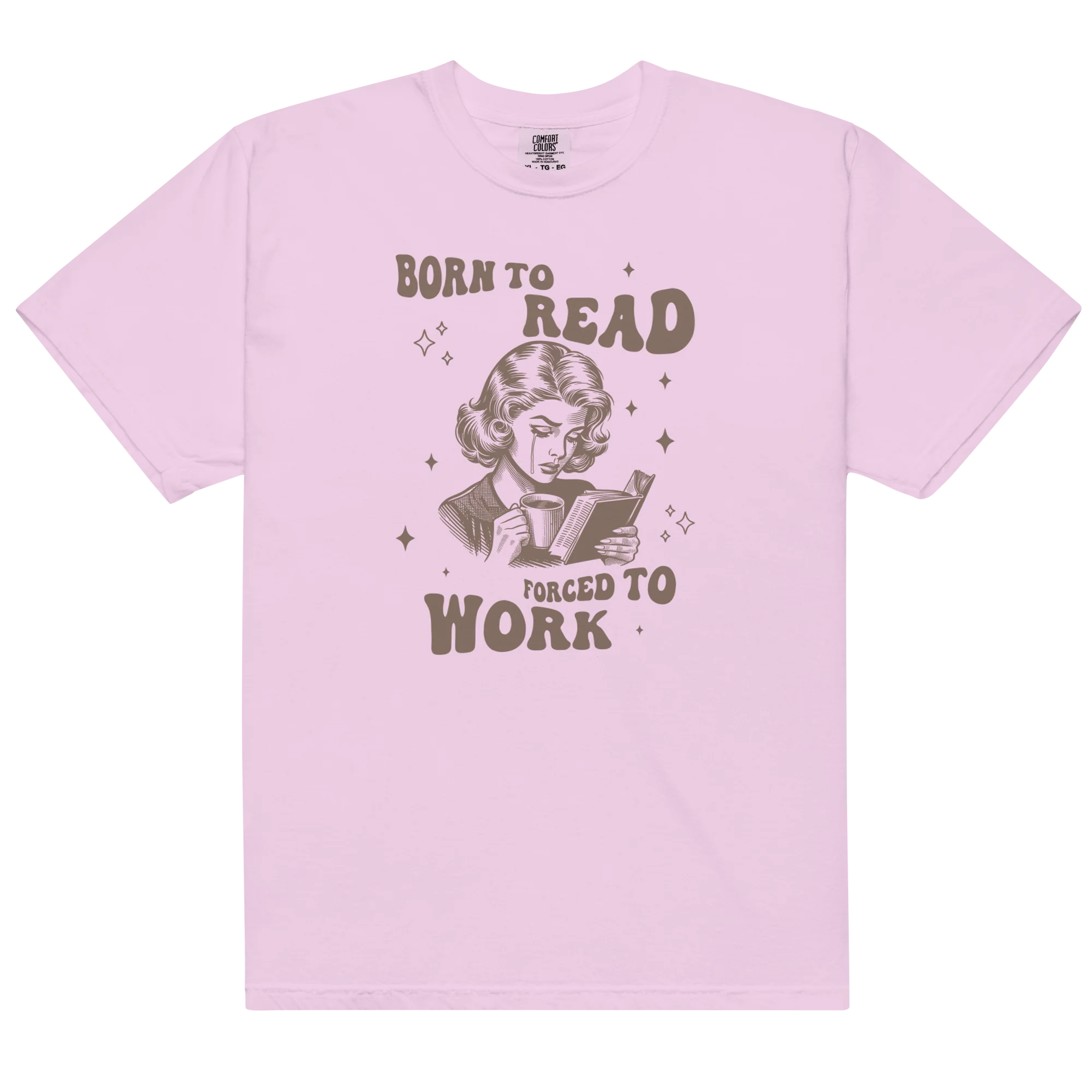 Born to Read, Forced to Work Classic T-Shirt - Image 8