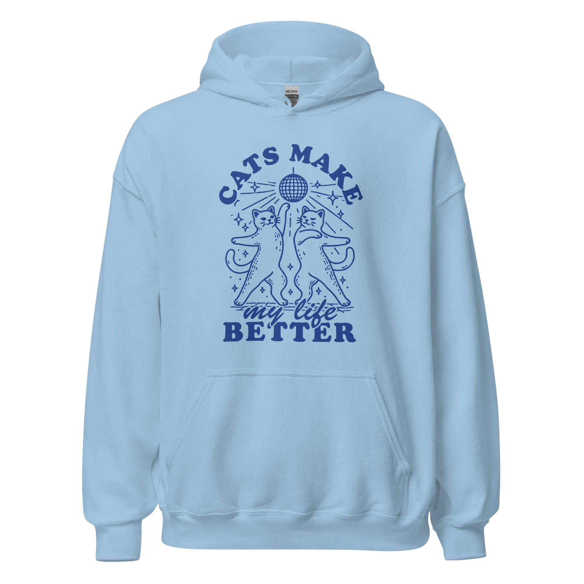 Cats Make My Life Better Hoodie - Image 3