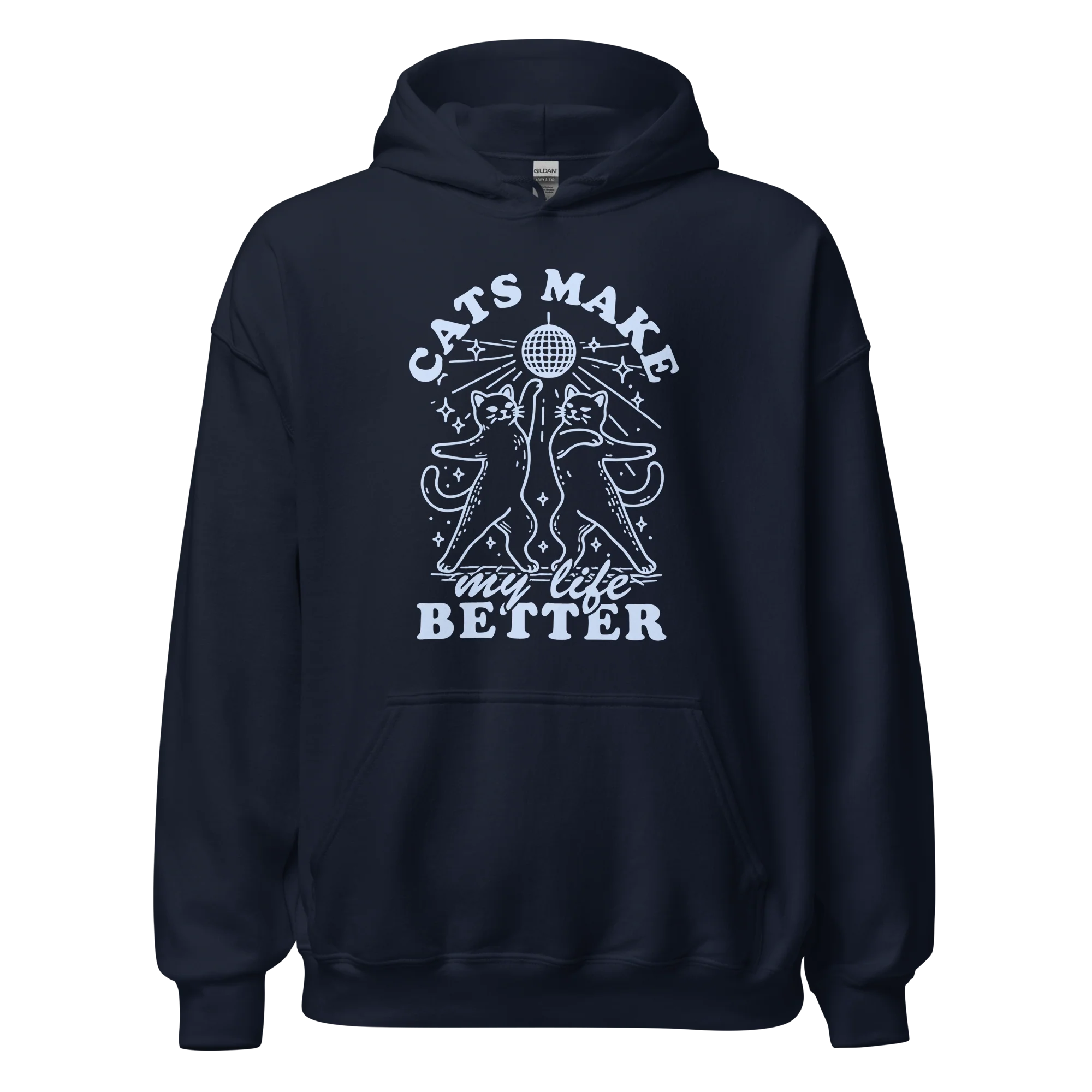 Cats Make My Life Better Hoodie - Image 7