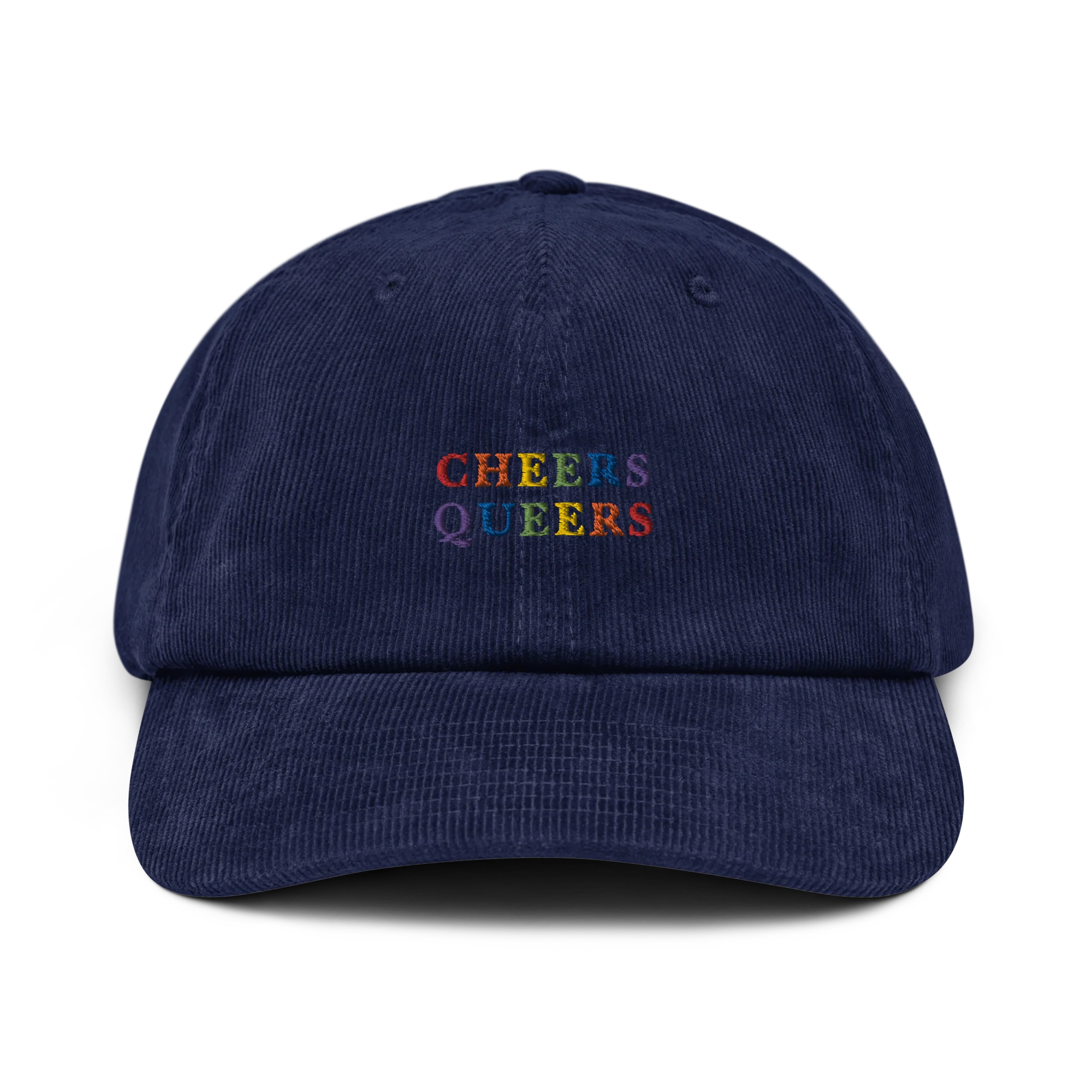 Cheers Queers Pride Embroidered Corduroy Cap - Image 5