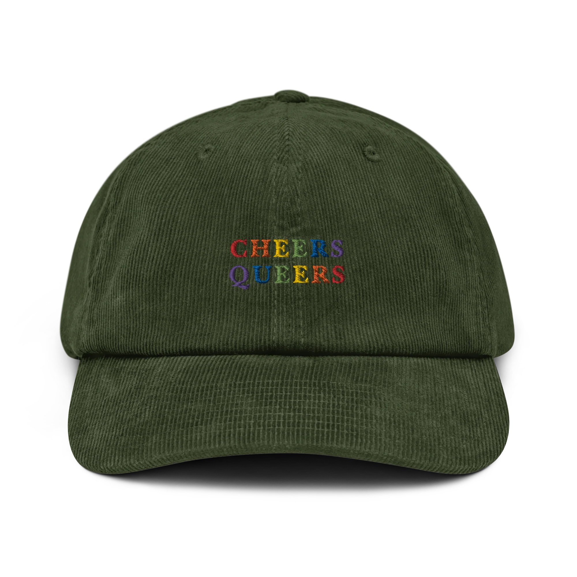 Cheers Queers Pride Embroidered Corduroy Cap - Image 6