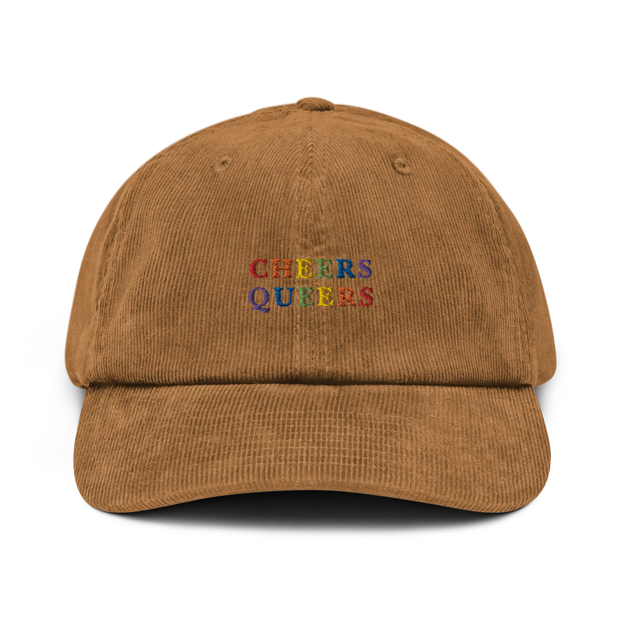 Cheers Queers Pride Embroidered Corduroy Cap - Image 9