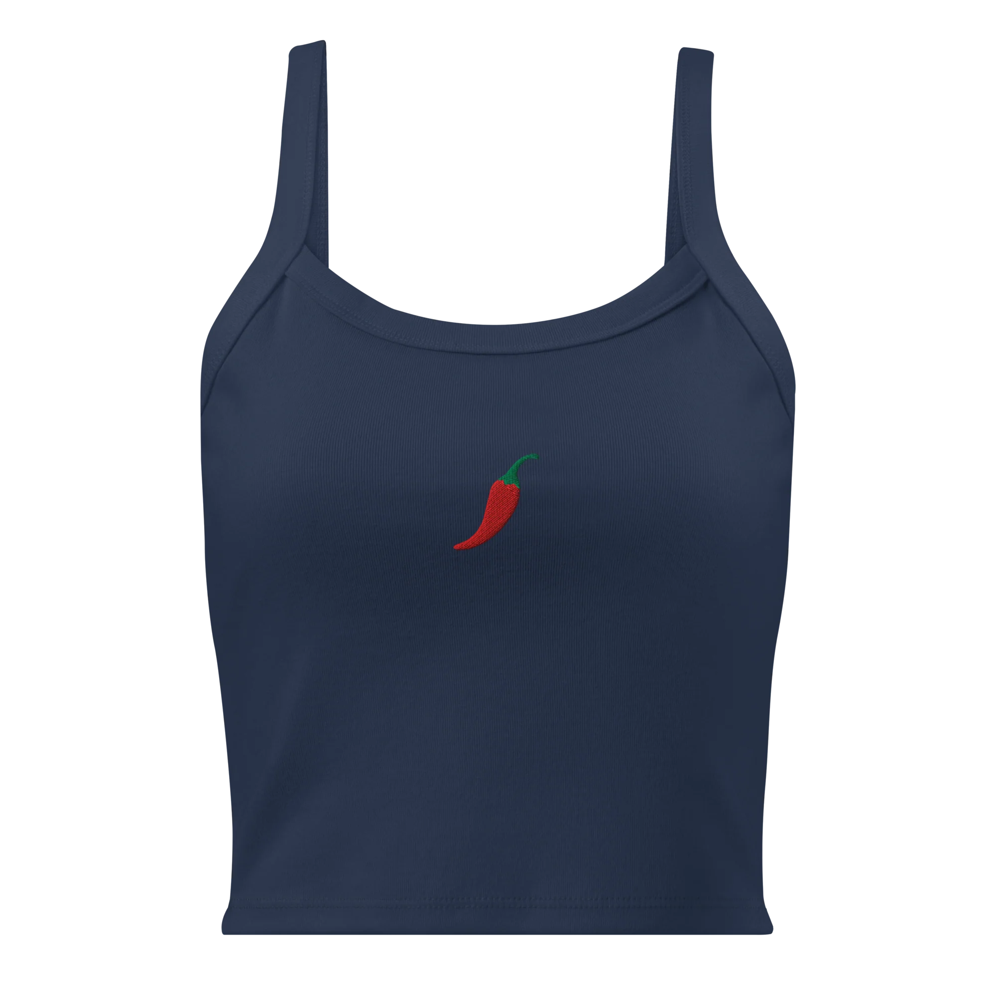 Chilli Pepper Rib Embroidered Tank Top - Image 7