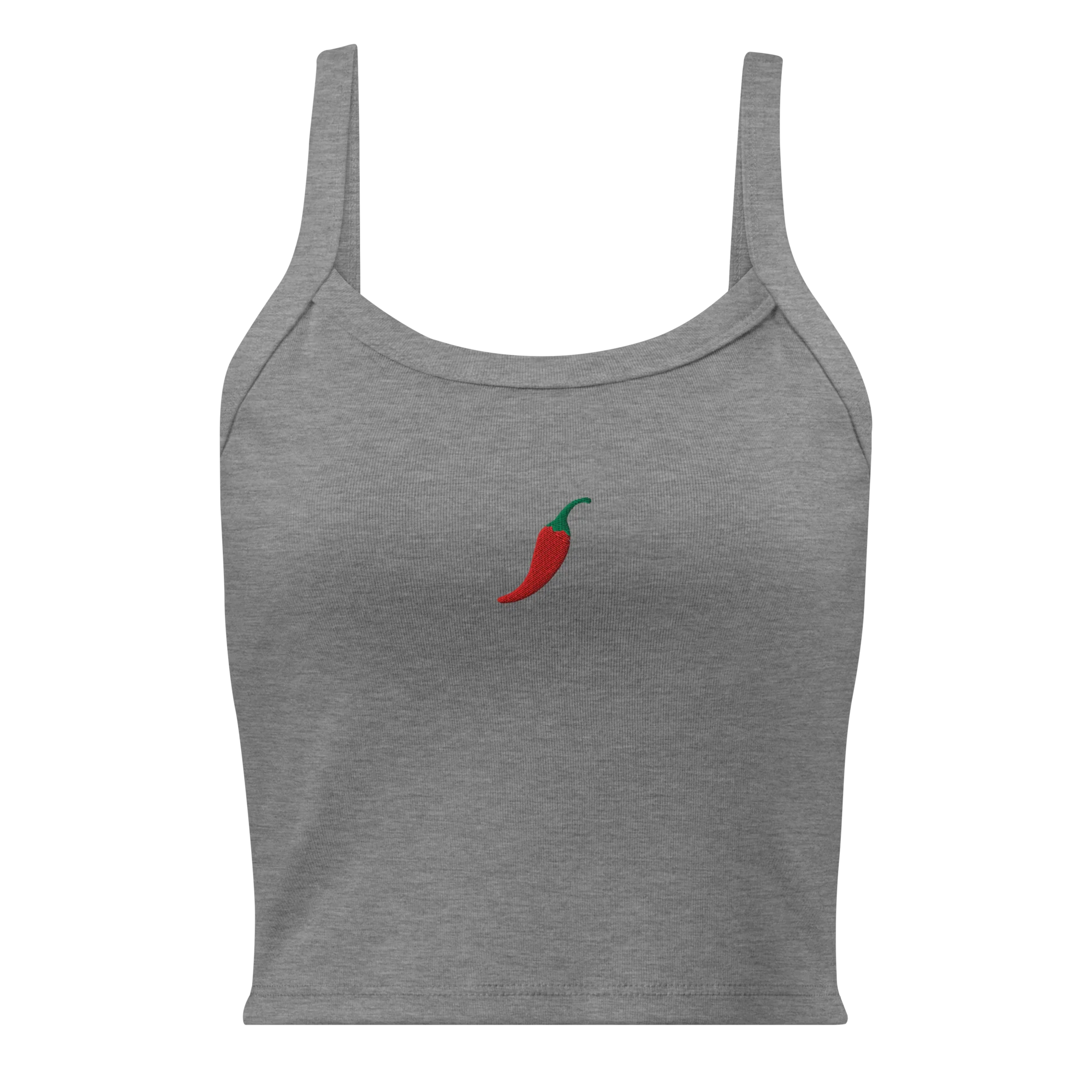 Chilli Pepper Rib Embroidered Tank Top - Image 8