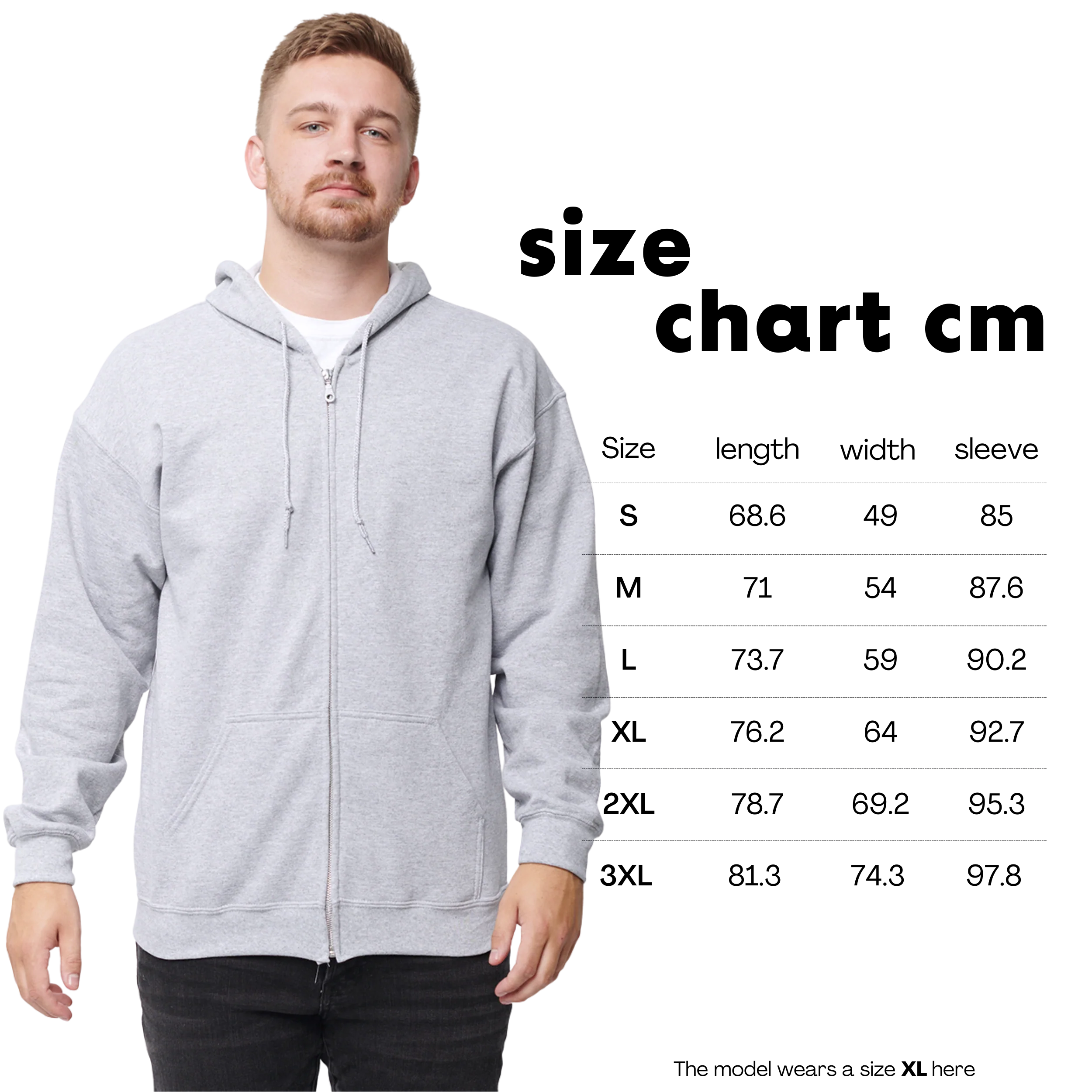 CUSTOM Embroidered Photo Portrait Zip-Up Hoodie - Image 12