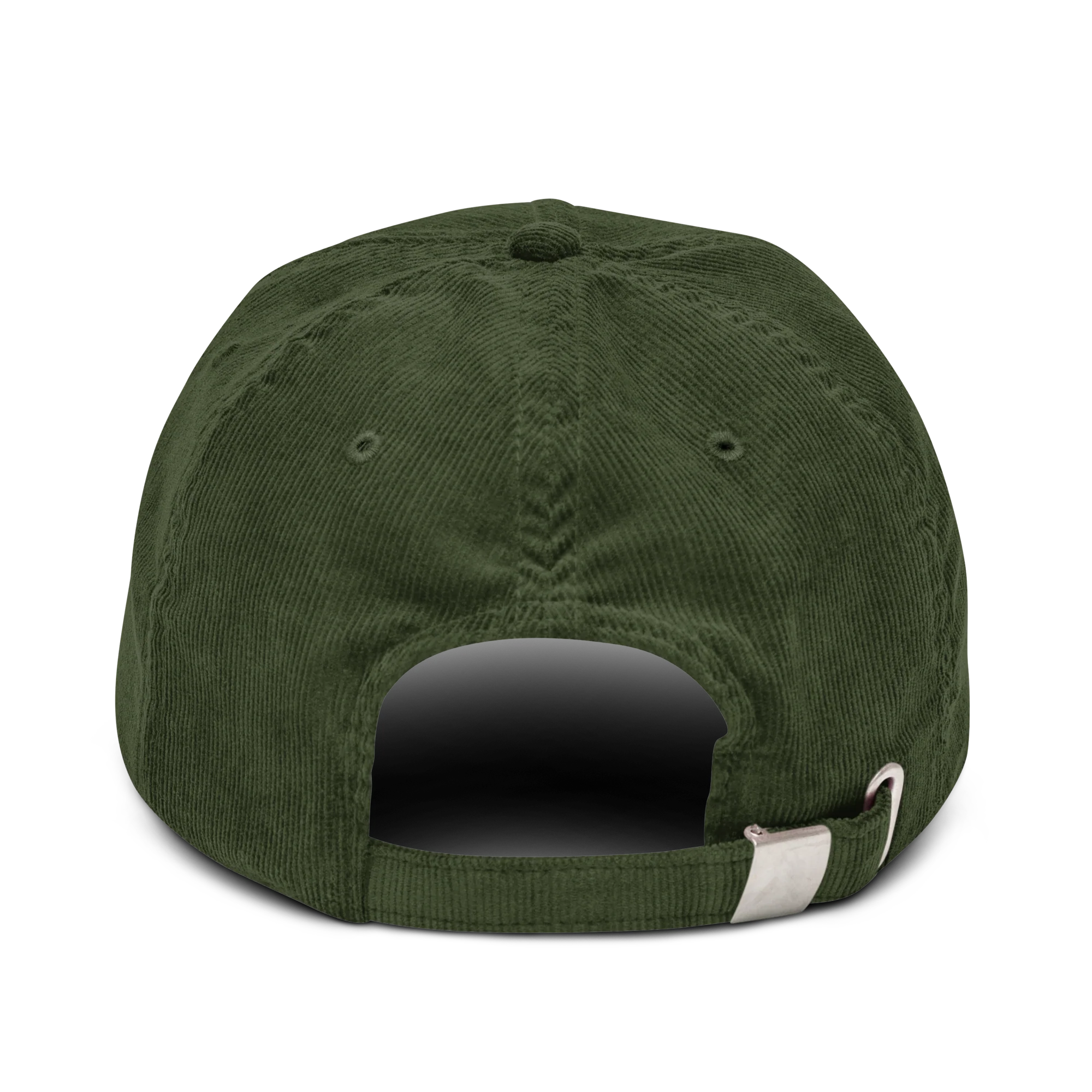 CUSTOM Your Text Serifed Embroidered Corduroy Cap - Image 5