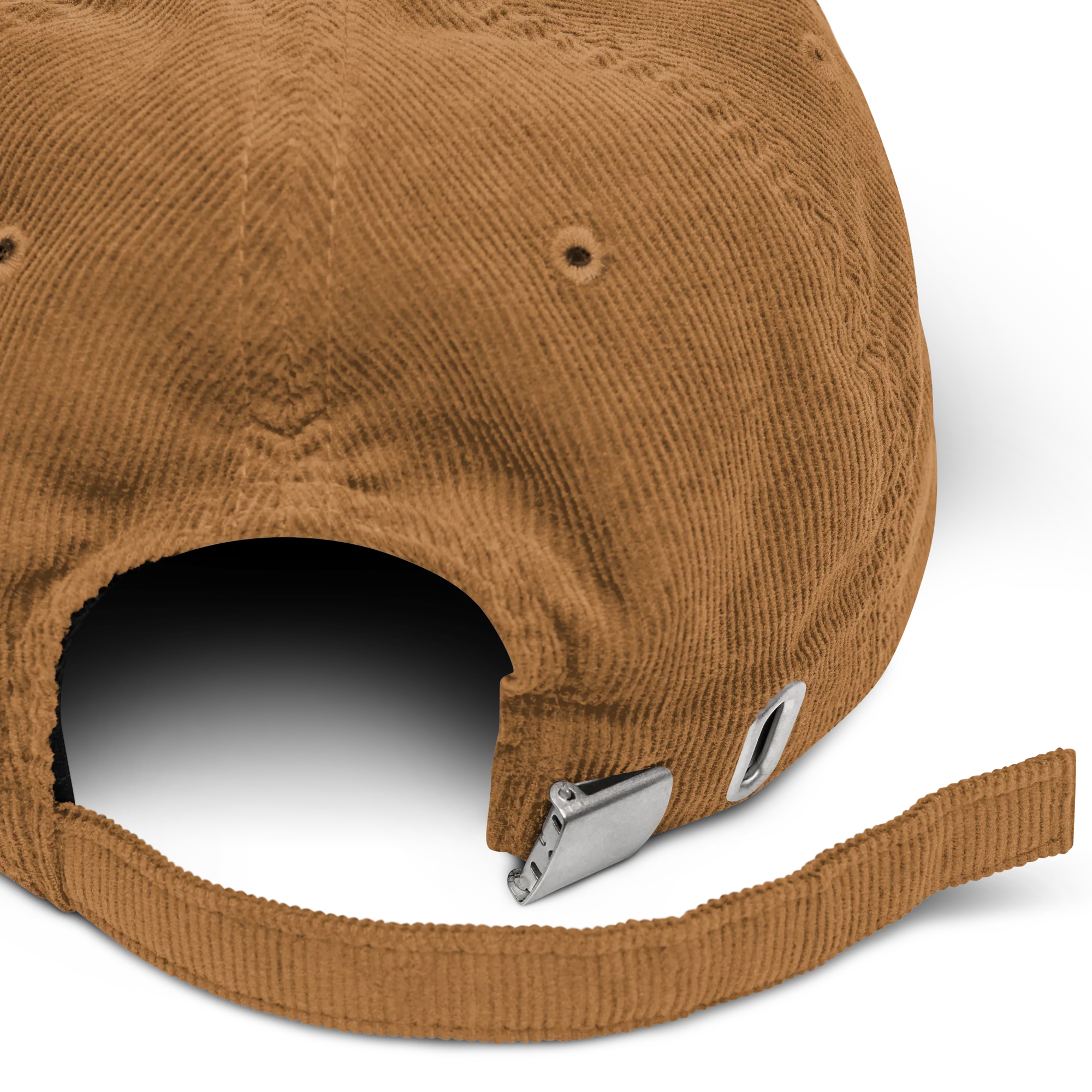 CUSTOM Your Text Serifed Embroidered Corduroy Cap - Image 9