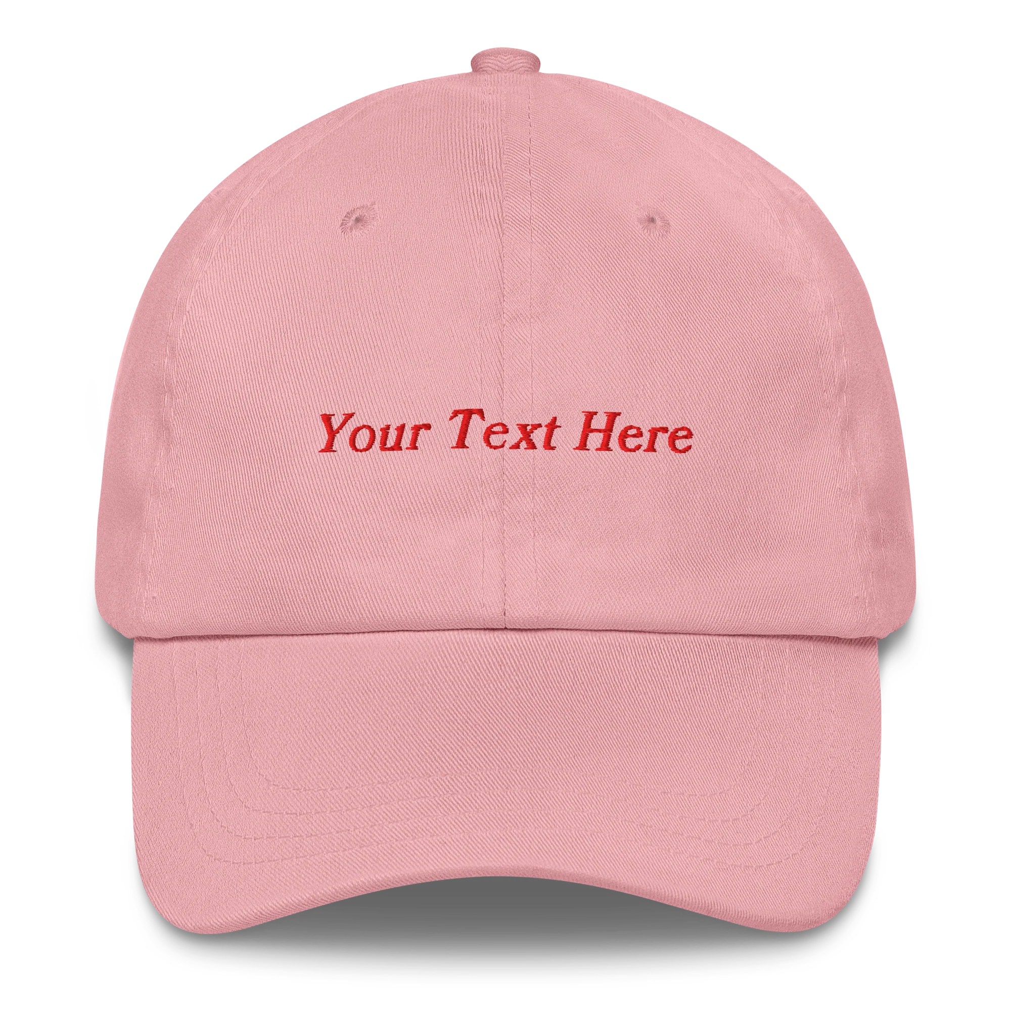 CUSTOM Your Text Serifed Embroidered Cap - Image 4
