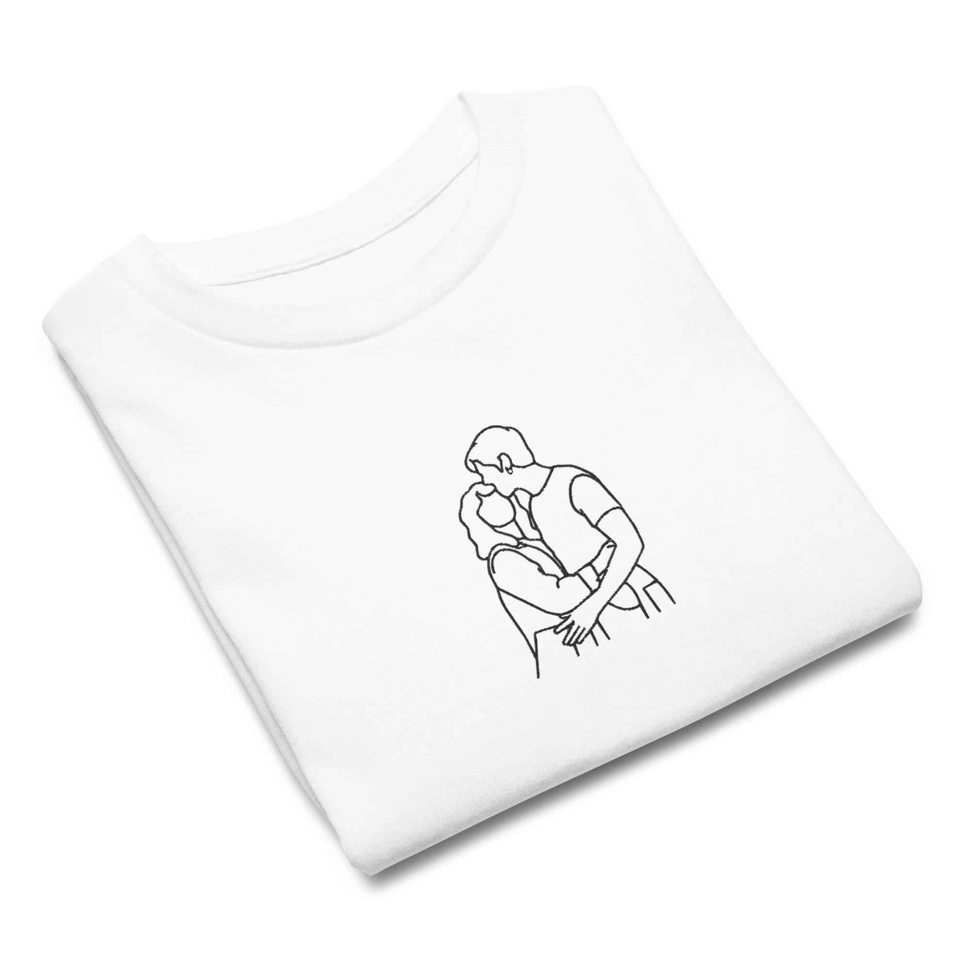 CUSTOM Embroidered Photo Portrait Baby Tee - Image 3