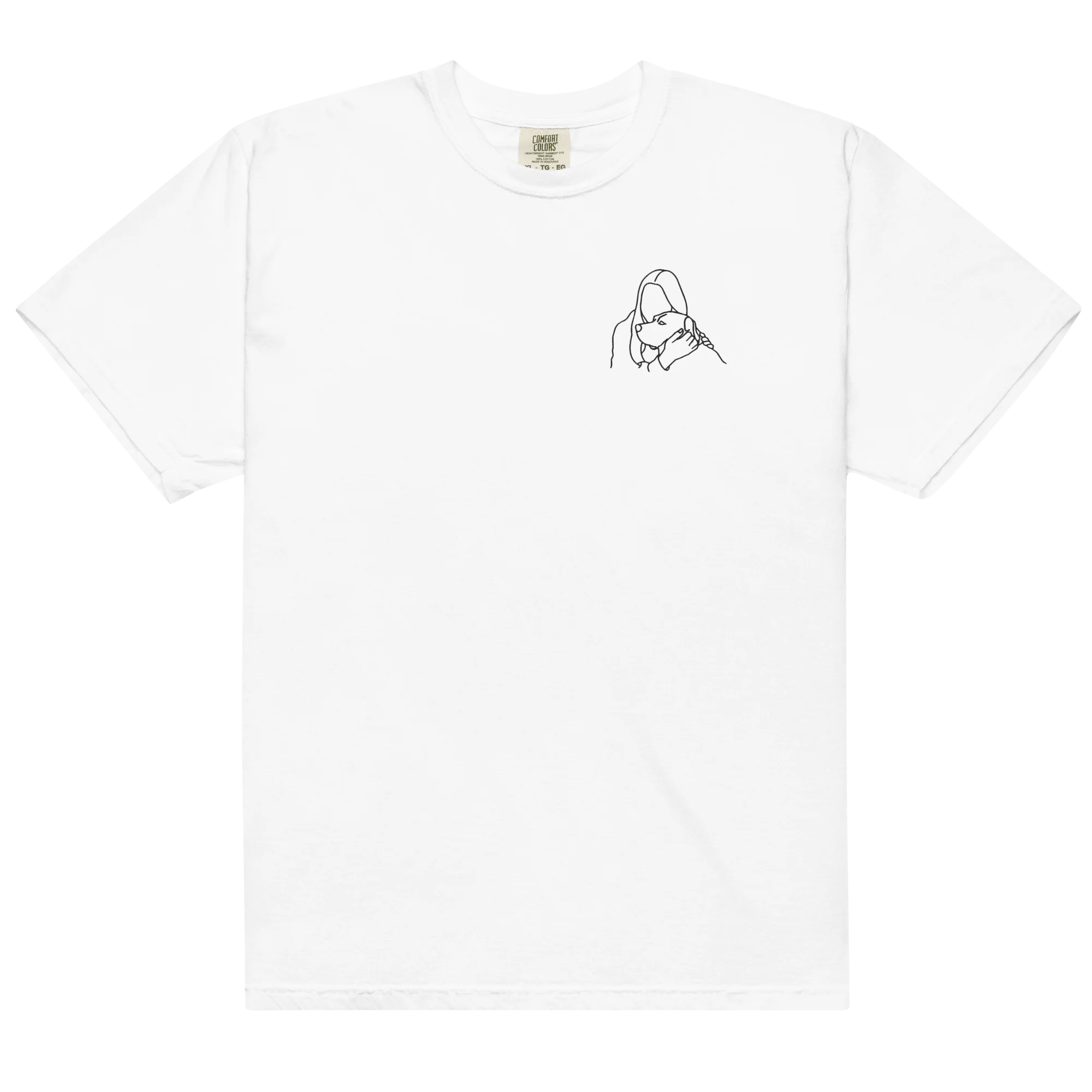 CUSTOM Embroidered Photo Portrait Classic T-Shirt - Image 3