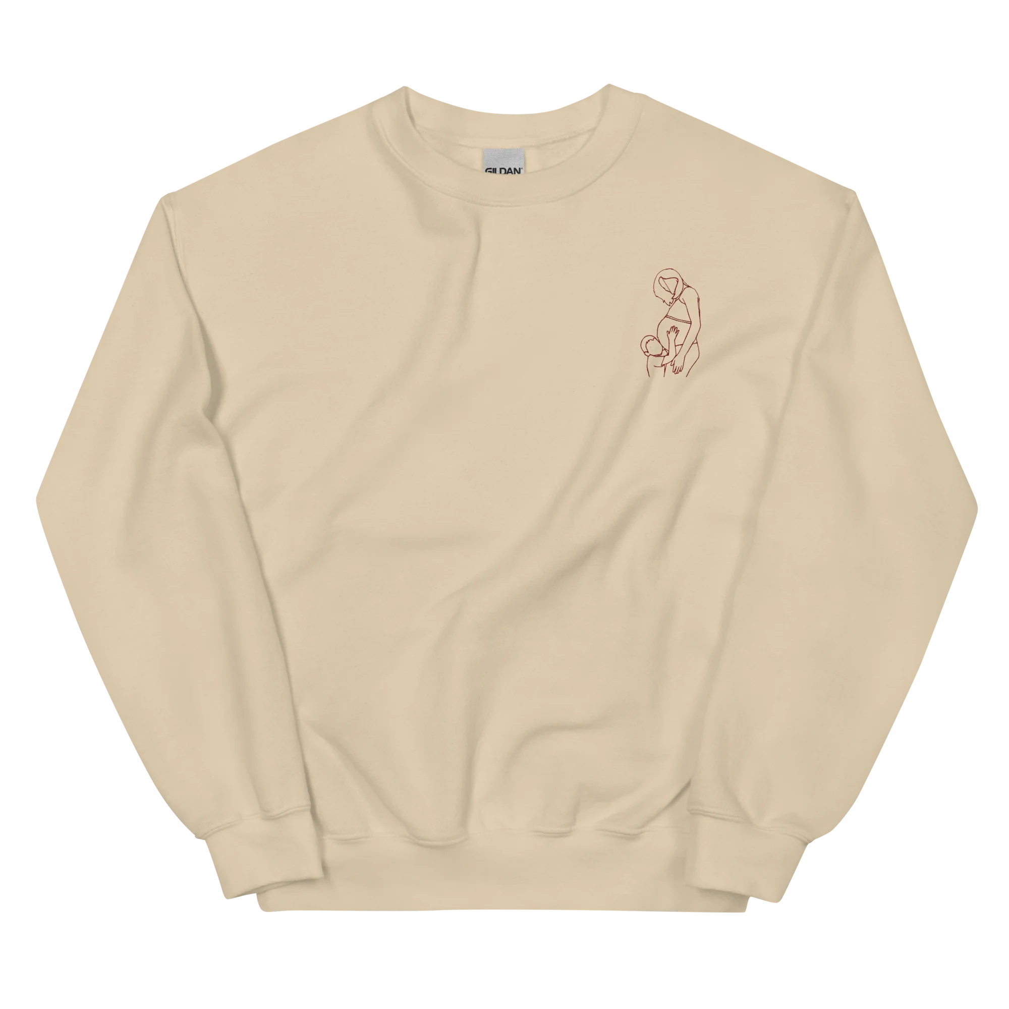 CUSTOM Embroidered Photo Portrait Sweatshirt - Image 8