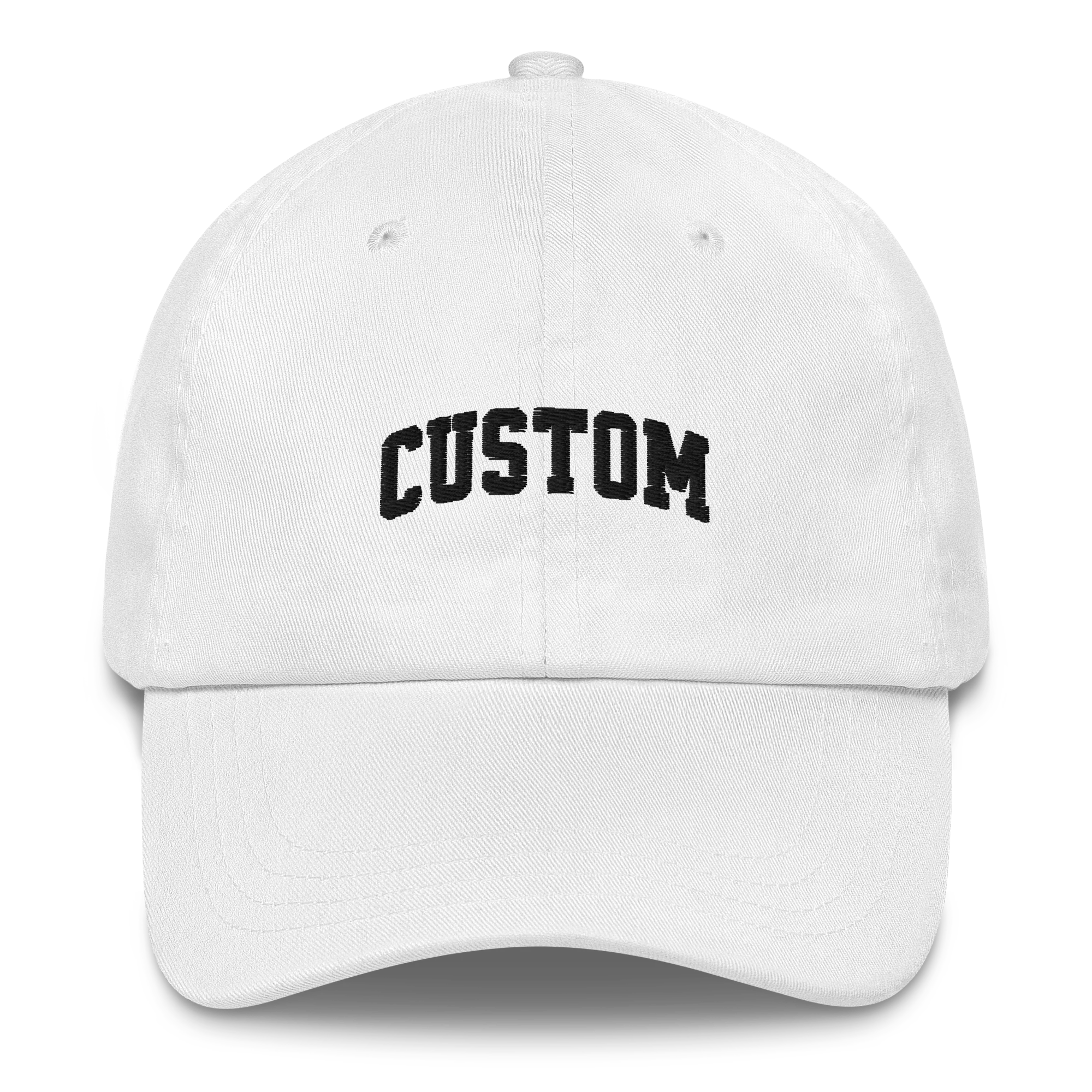CUSTOM Your Text Varsity Font Embroidered Cap - Image 4