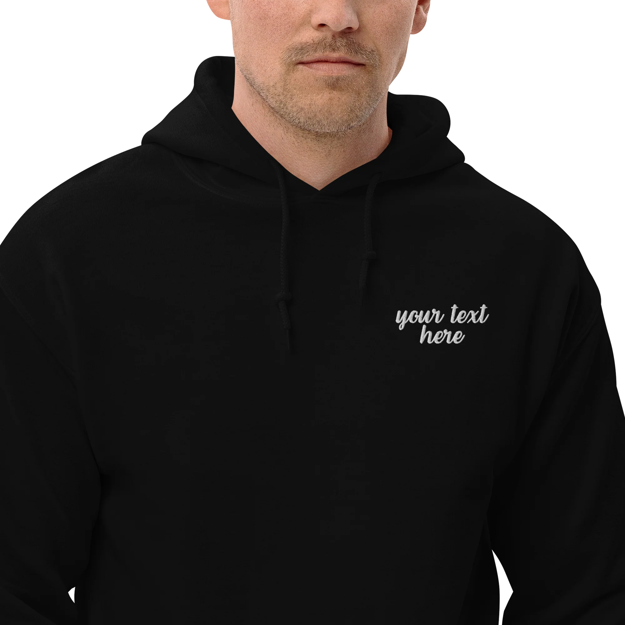 CUSTOM Your Text Cursive Embroidered Hoodie - Image 6
