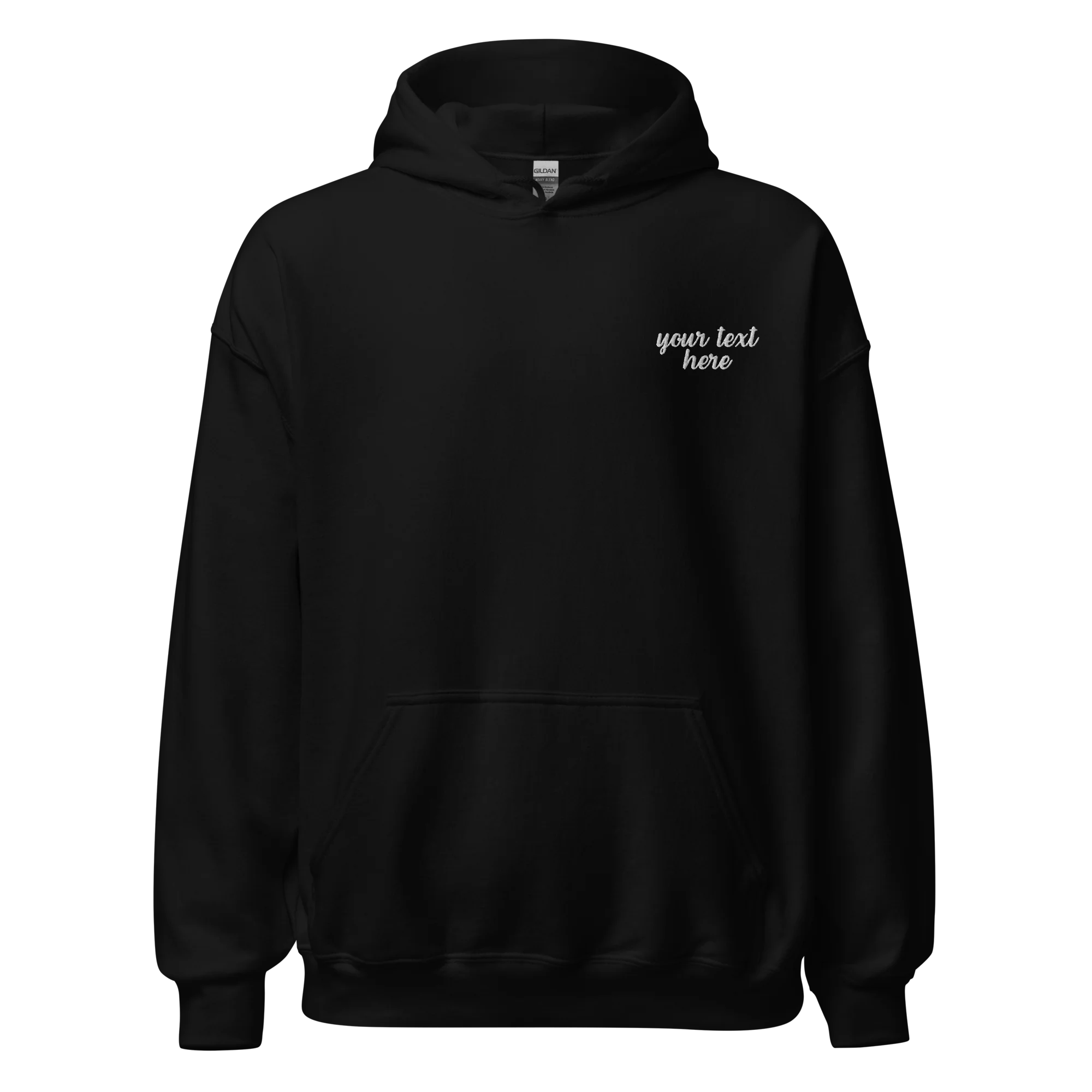 CUSTOM Your Text Cursive Embroidered Hoodie - Image 7