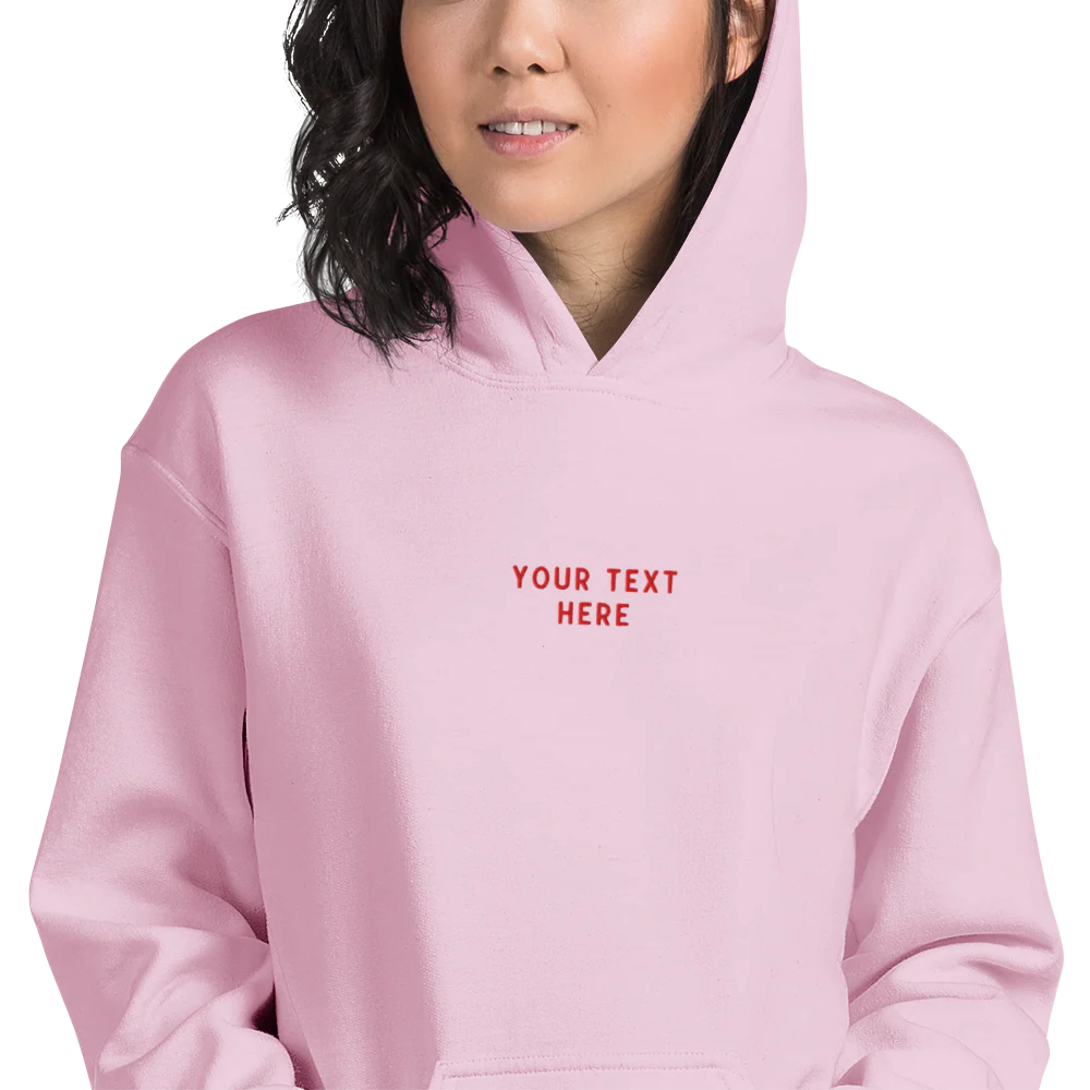 CUSTOM Your Text Embroidered Hoodie - Image 11