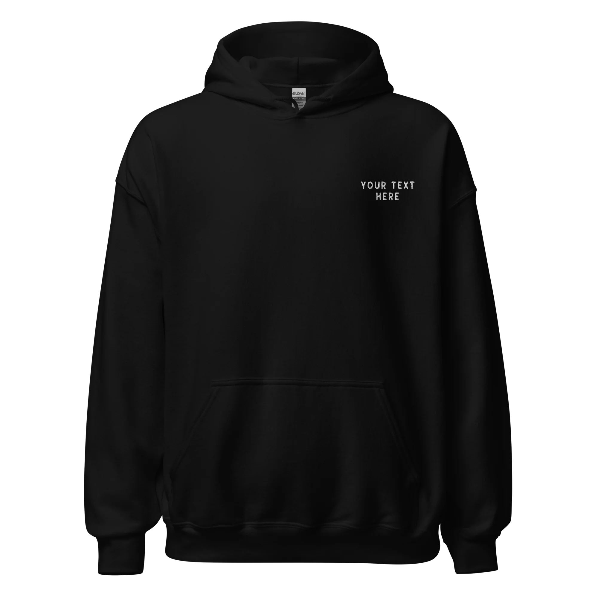 CUSTOM Your Text Embroidered Hoodie - Image 3