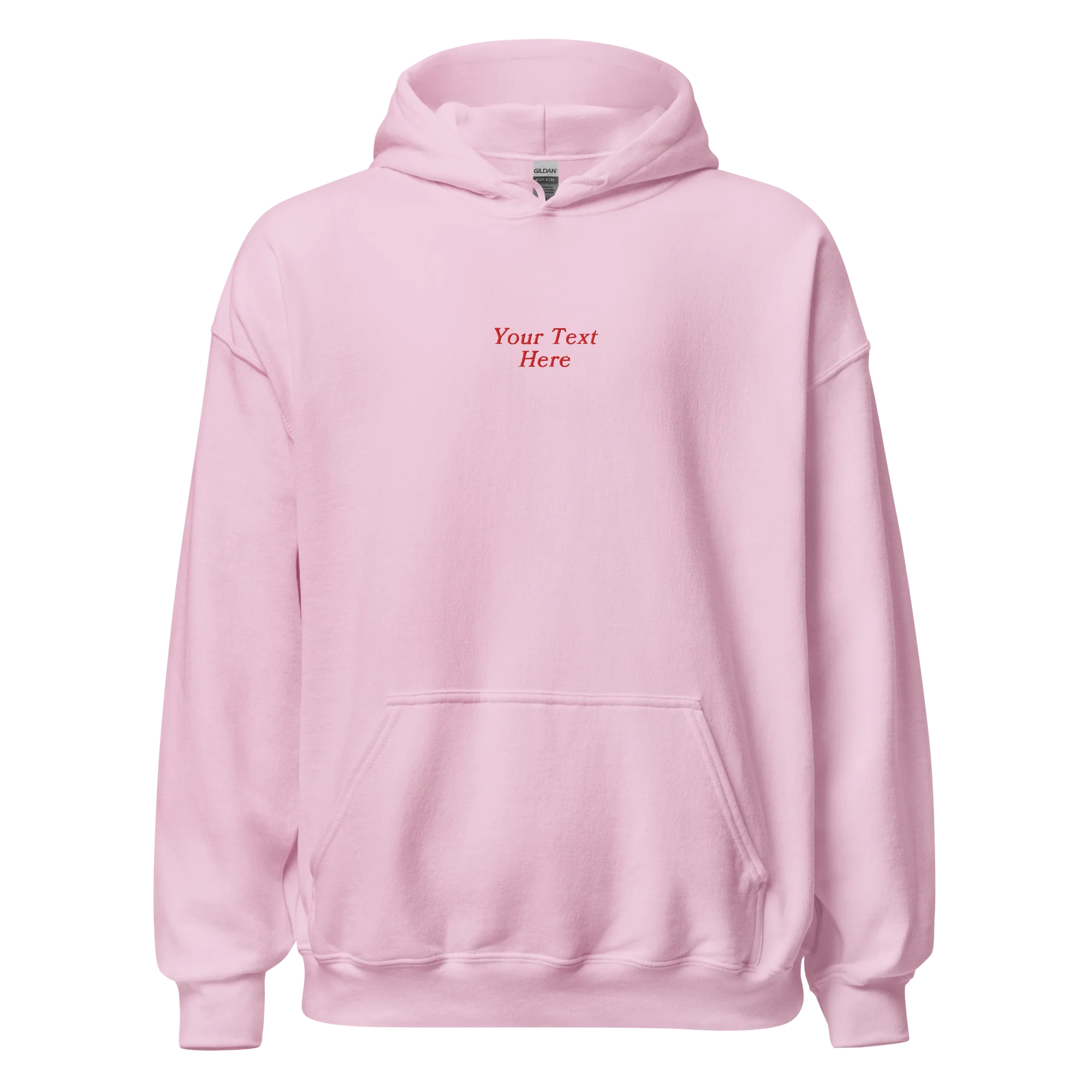 CUSTOM Your Text Serifed Embroidered Hoodie - Image 4