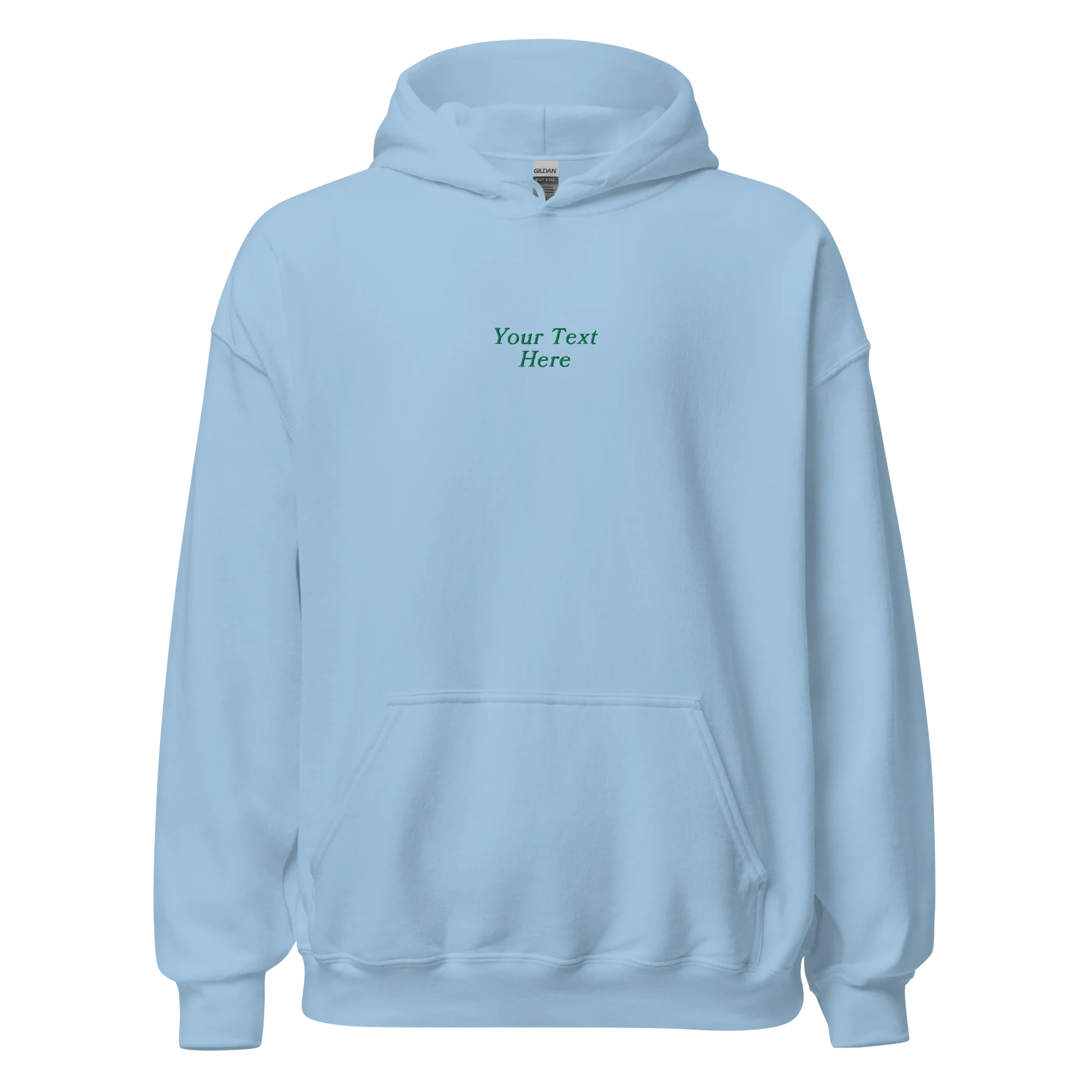 CUSTOM Your Text Serifed Embroidered Hoodie - Image 9