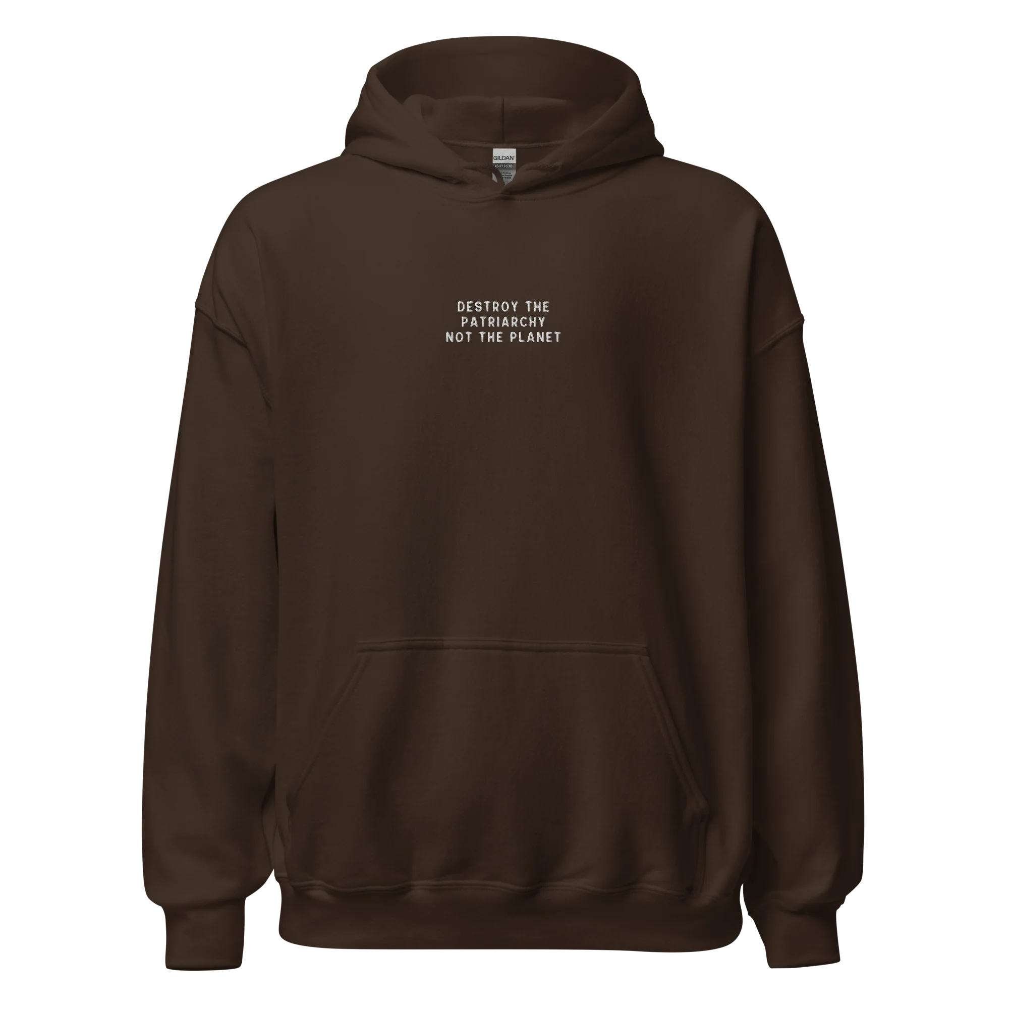 Destroy The Patriarchy Not The Planet Embroidered Hoodie - Image 10