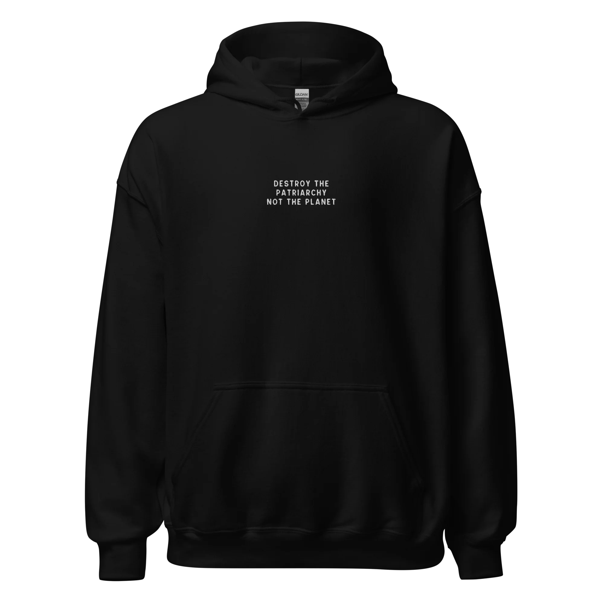 Destroy The Patriarchy Not The Planet Embroidered Hoodie - Image 12