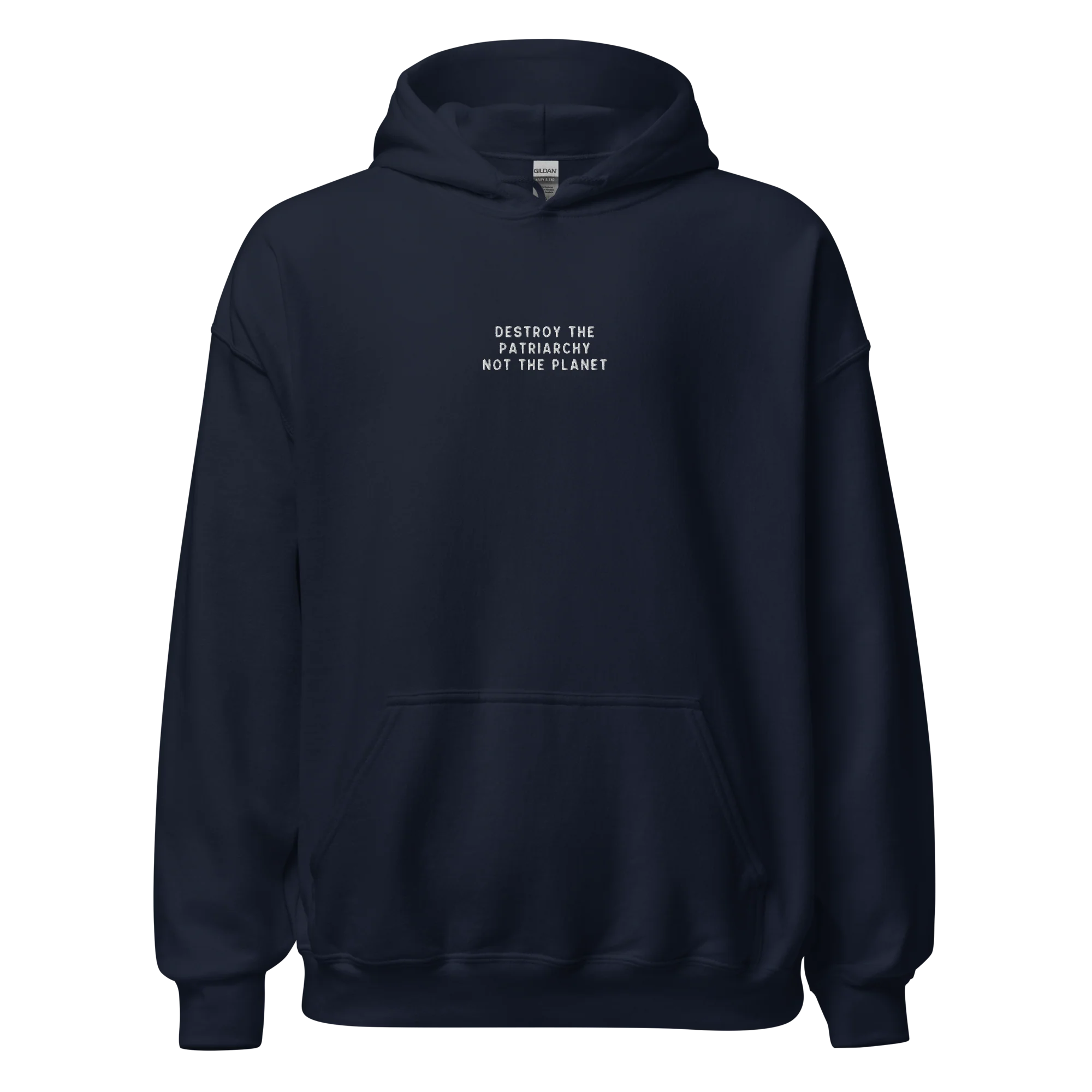 Destroy The Patriarchy Not The Planet Embroidered Hoodie - Image 7
