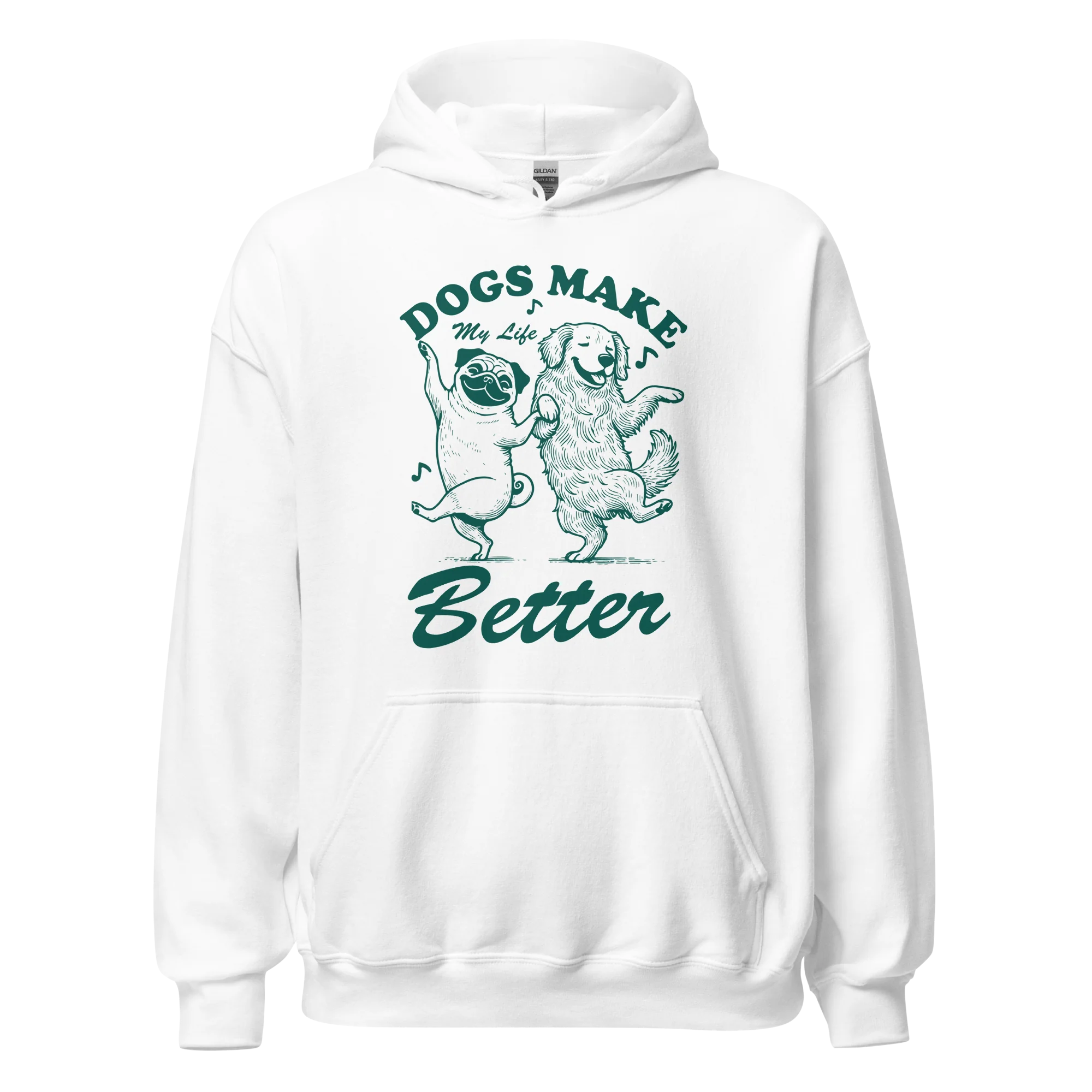 Dogs Make My Life Better Hoodie - Image 3