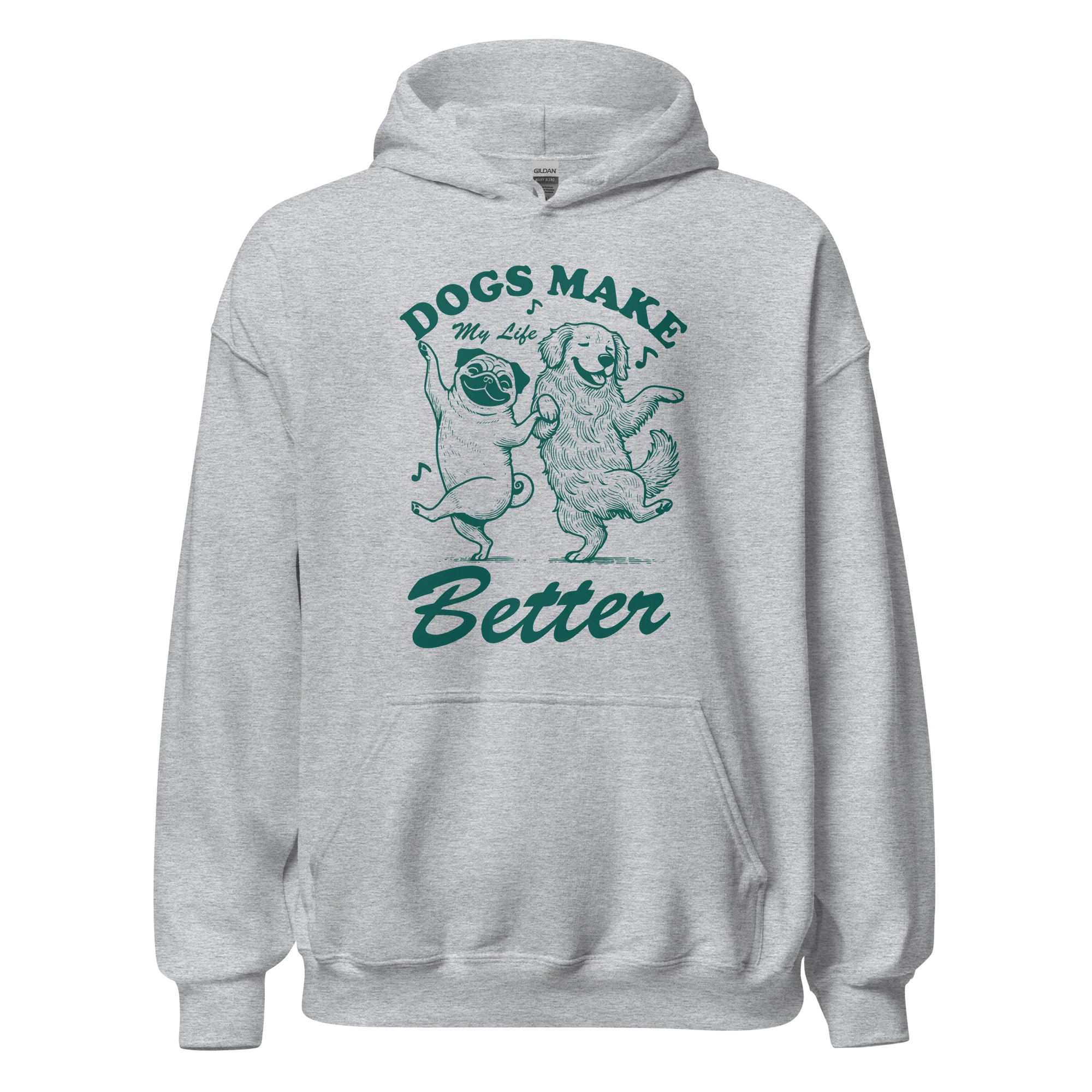 Dogs Make My Life Better Hoodie - Image 4