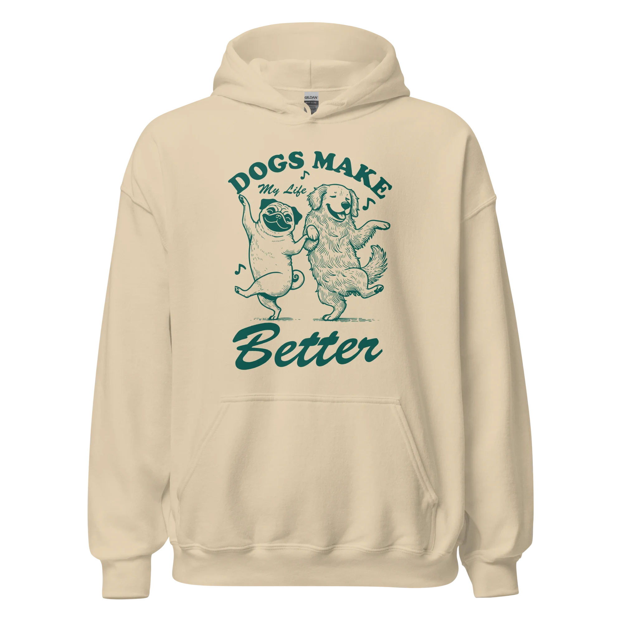 Dogs Make My Life Better Hoodie - Image 6