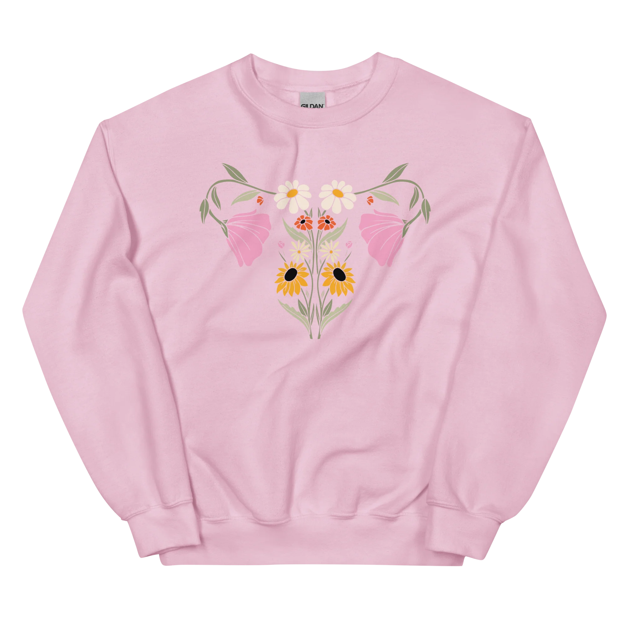 Flower Uterus Feminist Crewneck Sweatshirt - Image 8