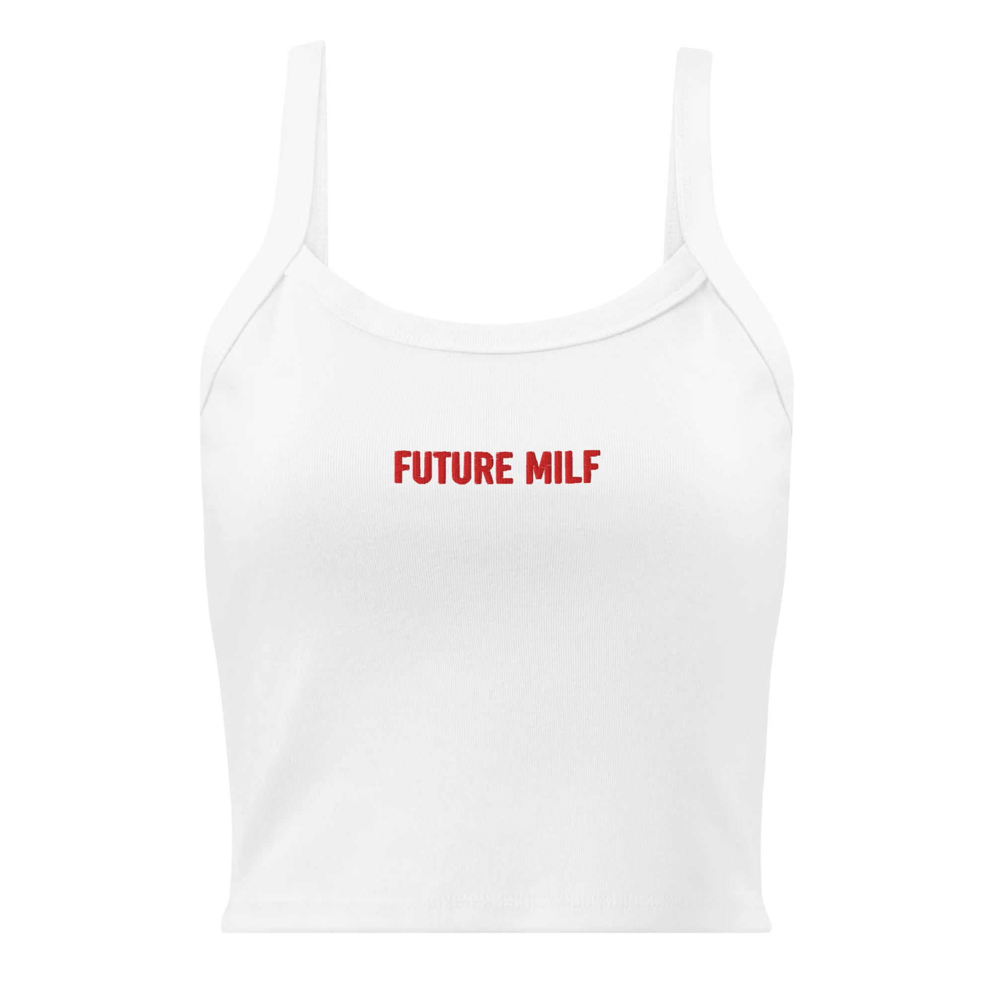 Future MILF Rib Embroidered Tank Top - Image 3