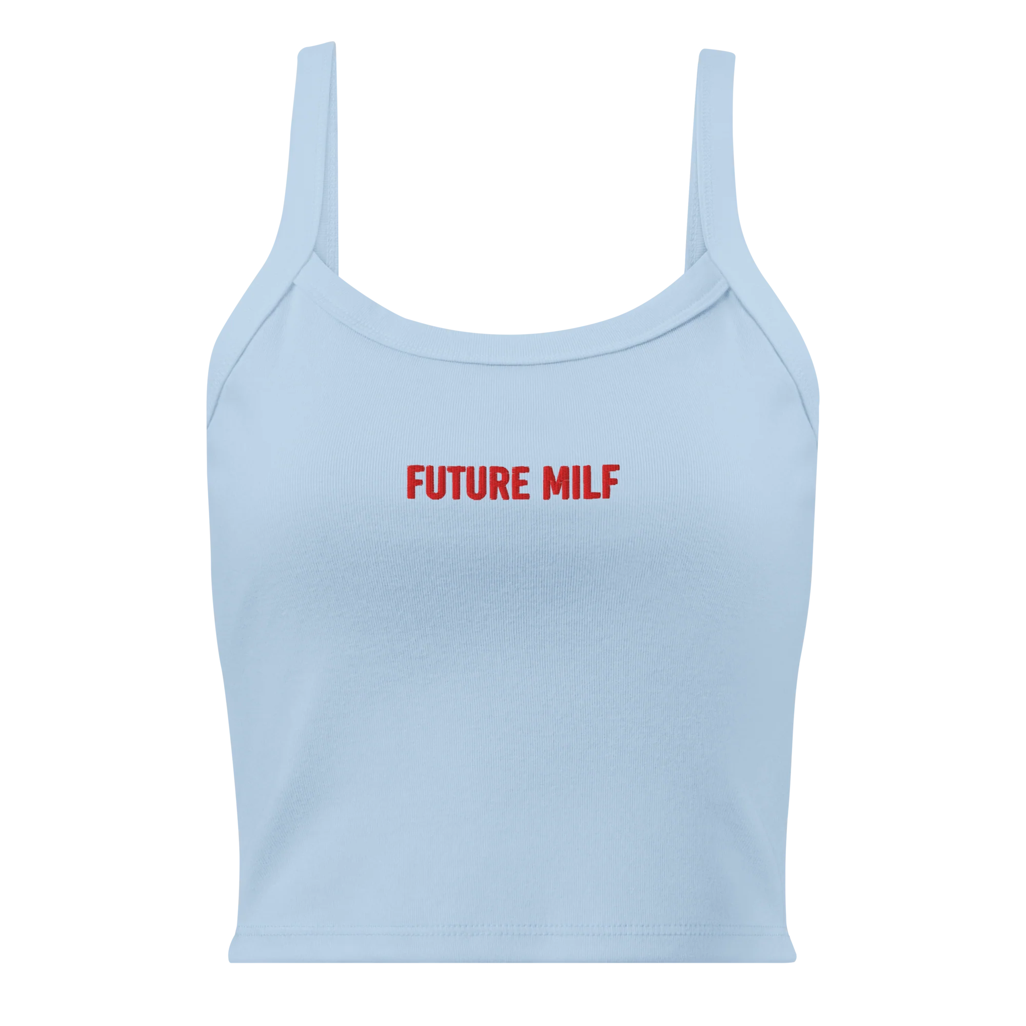 Future MILF Rib Embroidered Tank Top - Image 4