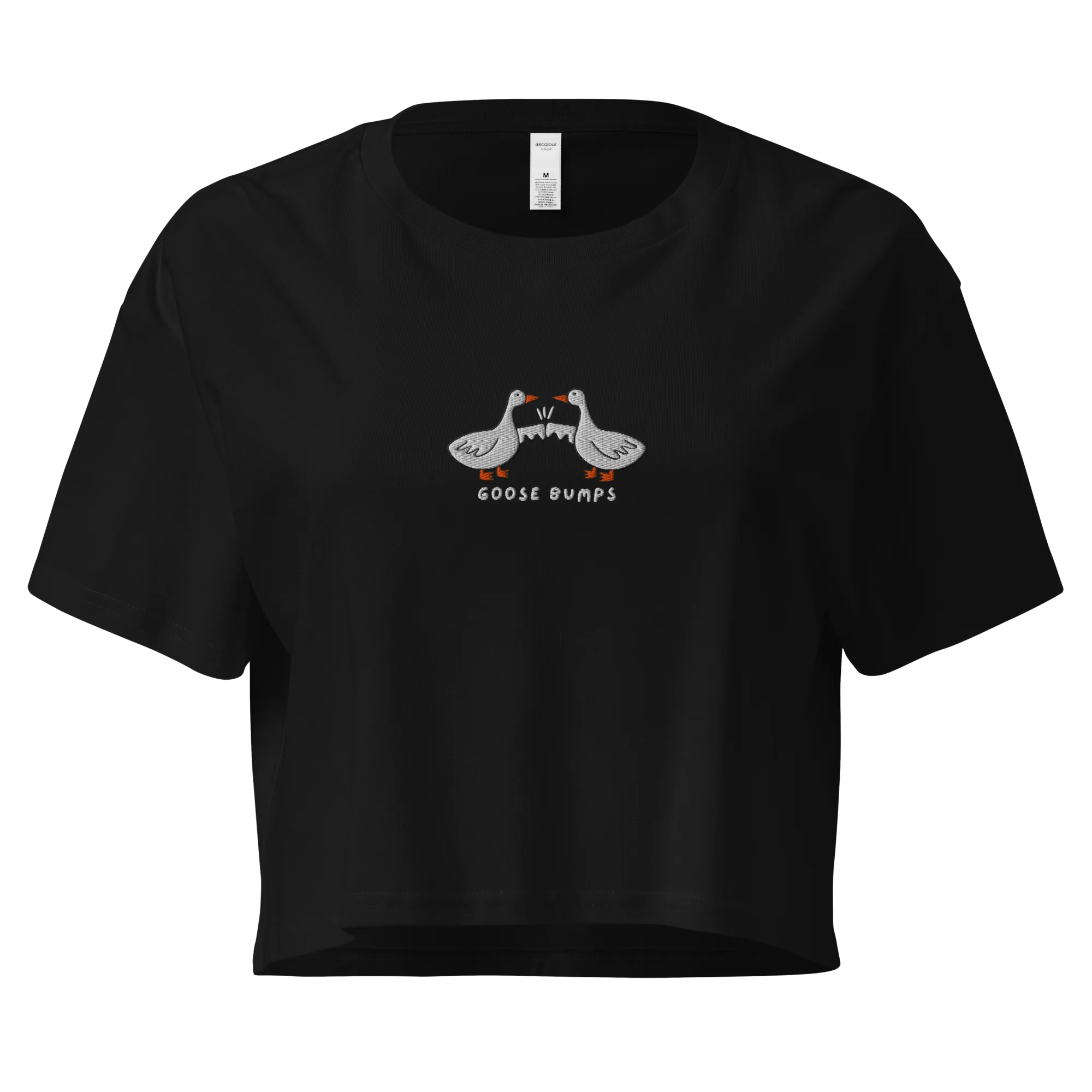 Goose Bumps Embroidered Crop Tee - Image 4