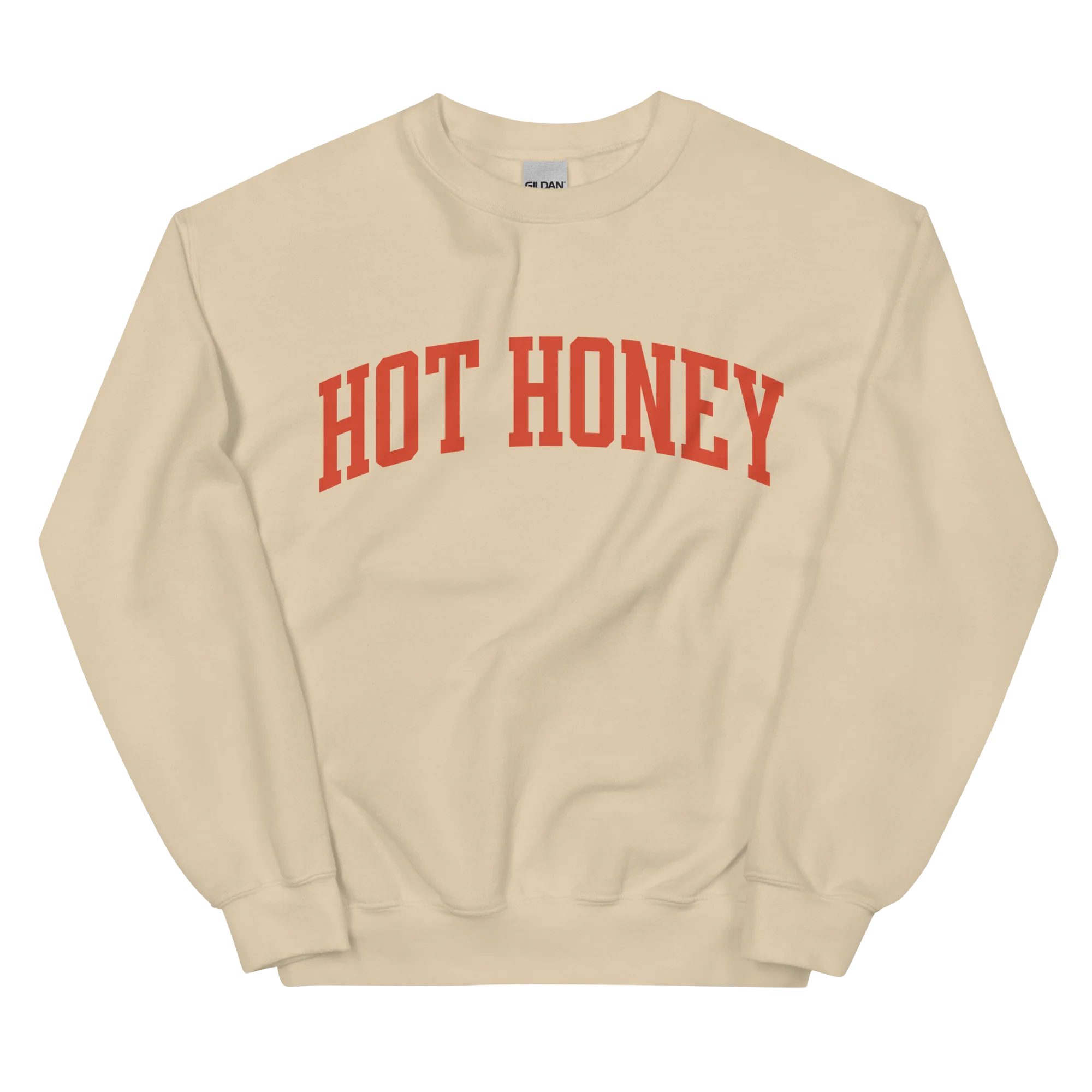 Hot Honey Sauce Condiment Varsity Sweatshirt - Image 10