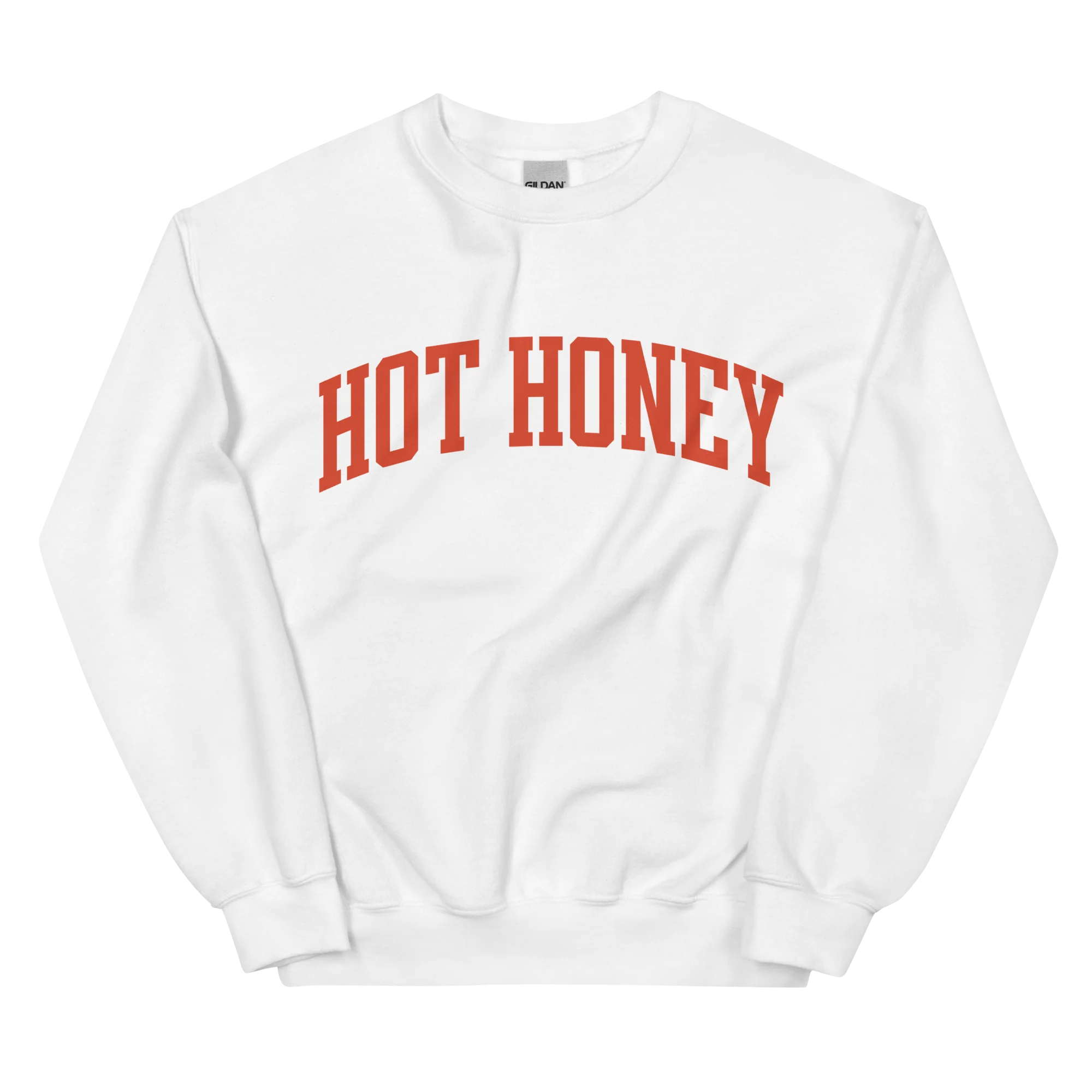 Hot Honey Sauce Condiment Varsity Sweatshirt - Image 3