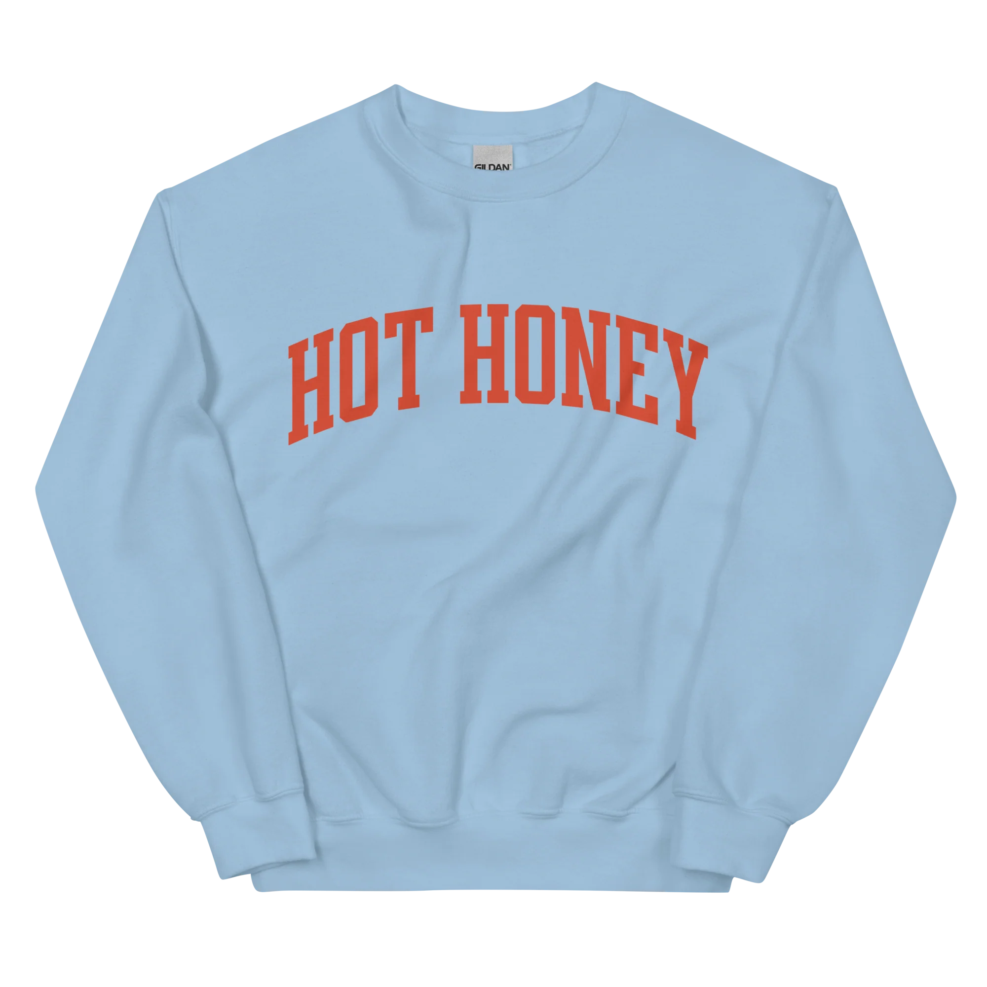 Hot Honey Sauce Condiment Varsity Sweatshirt - Image 4