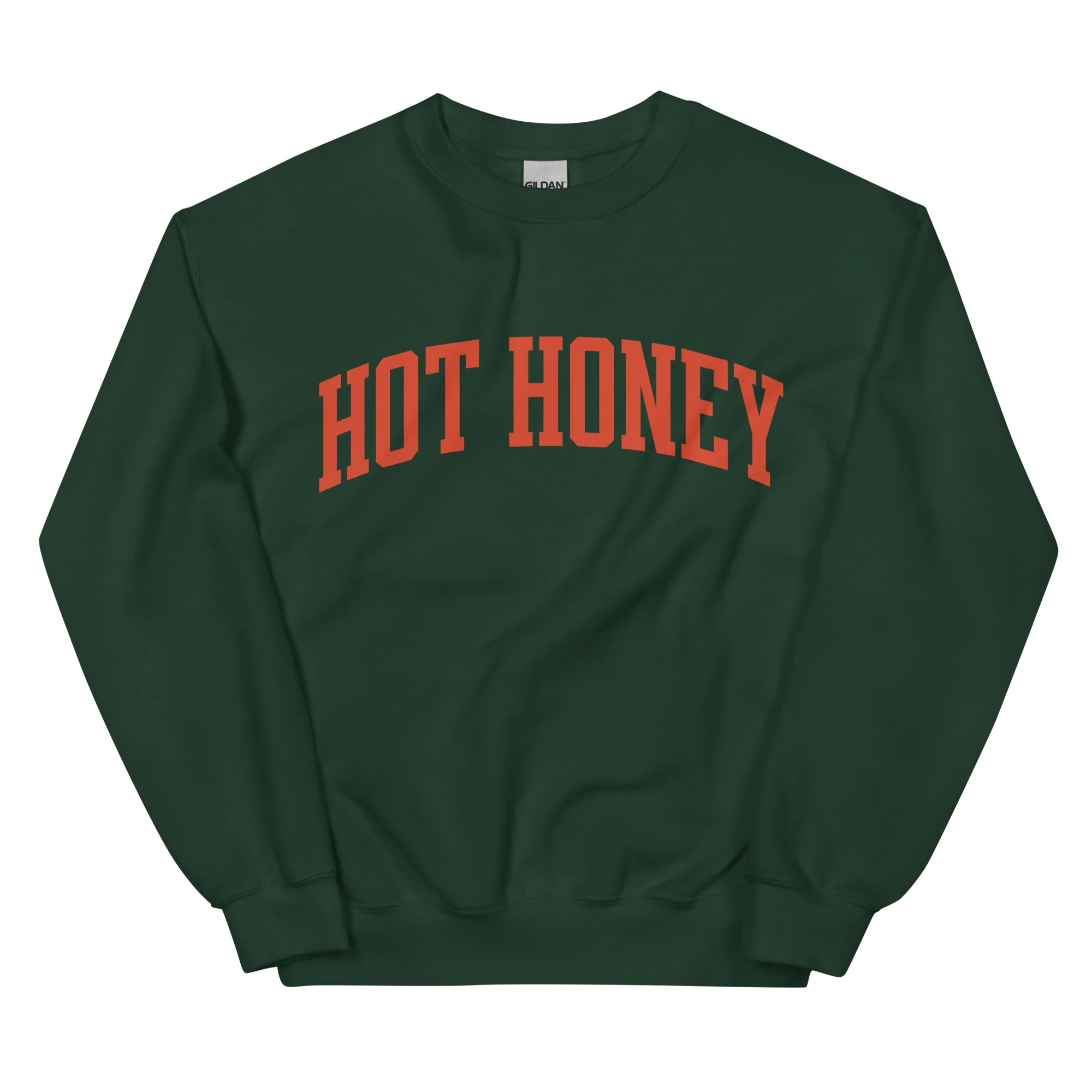 Hot Honey Sauce Condiment Varsity Sweatshirt - Image 9