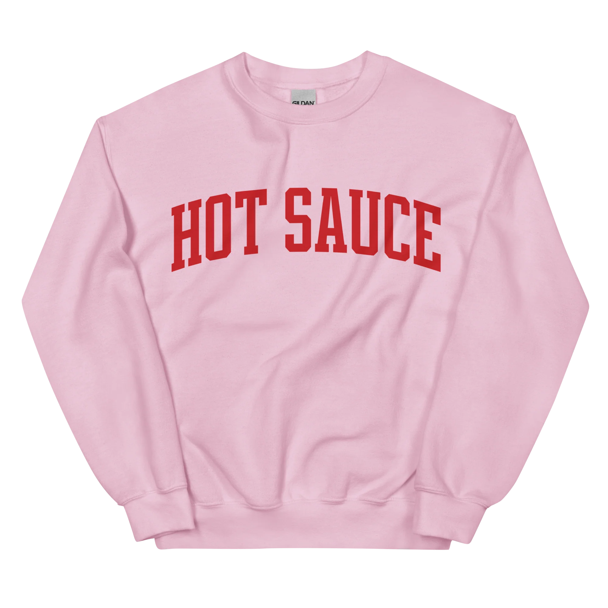 Hot Sauce Condiment Foodie Varsity Sweatshirt - Image 3