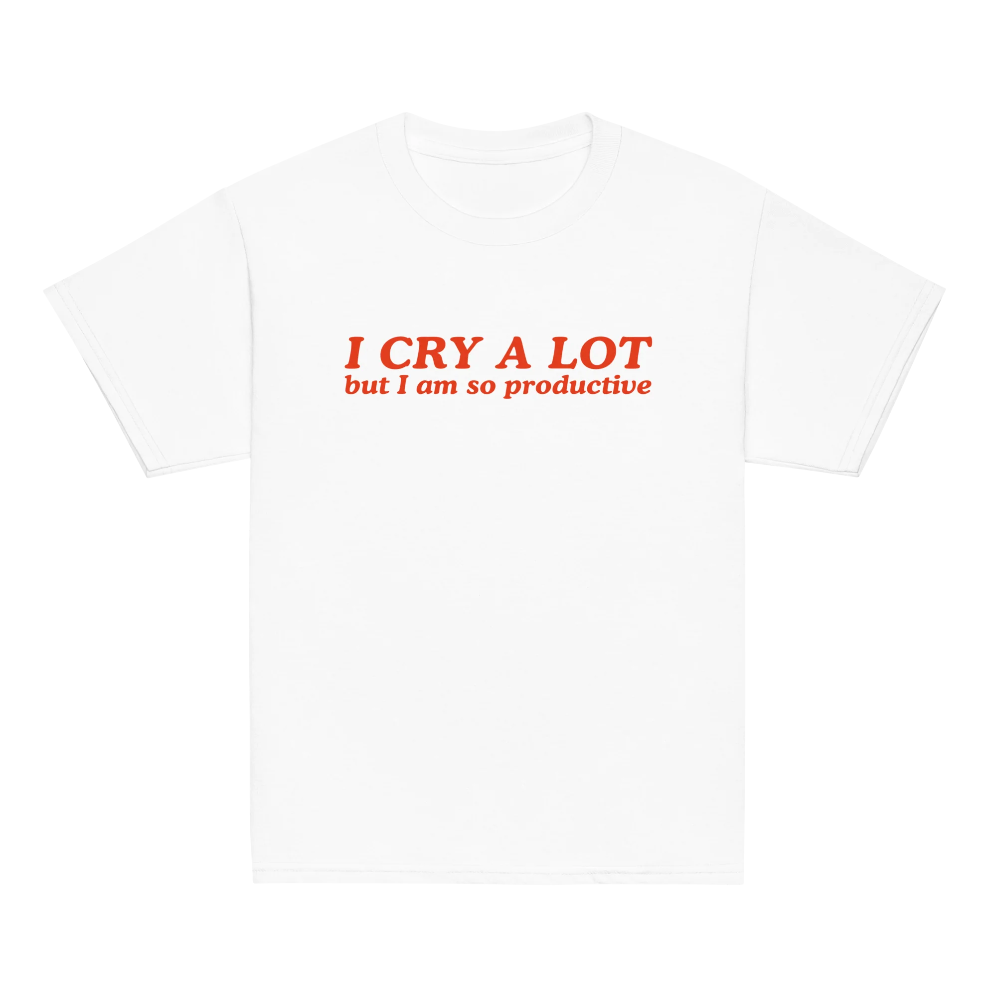 I Cry a Lot But I Am So Productive Baby Tee - Image 3