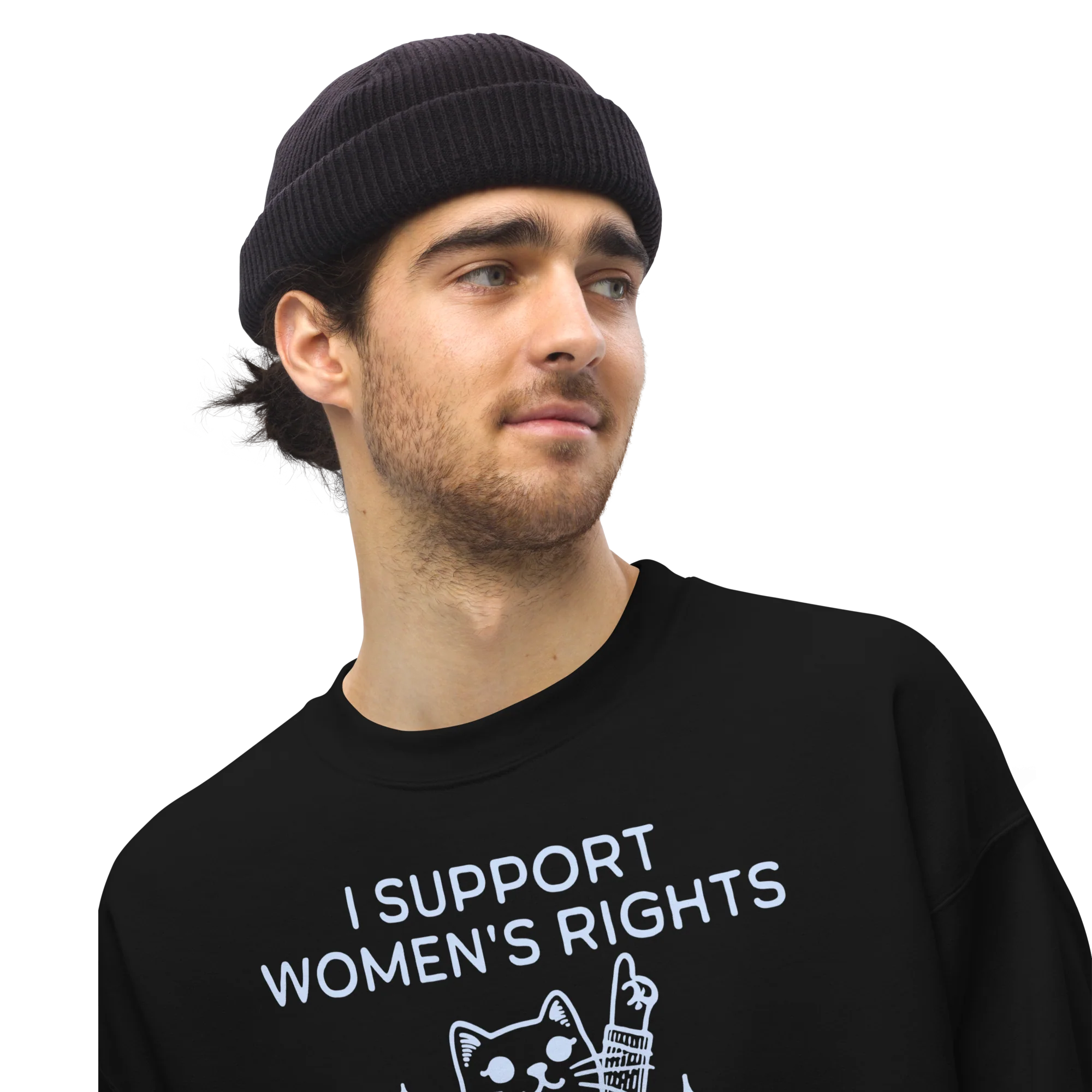 I Support Women’s Rights Wrongs Sweatshirt - Image 10