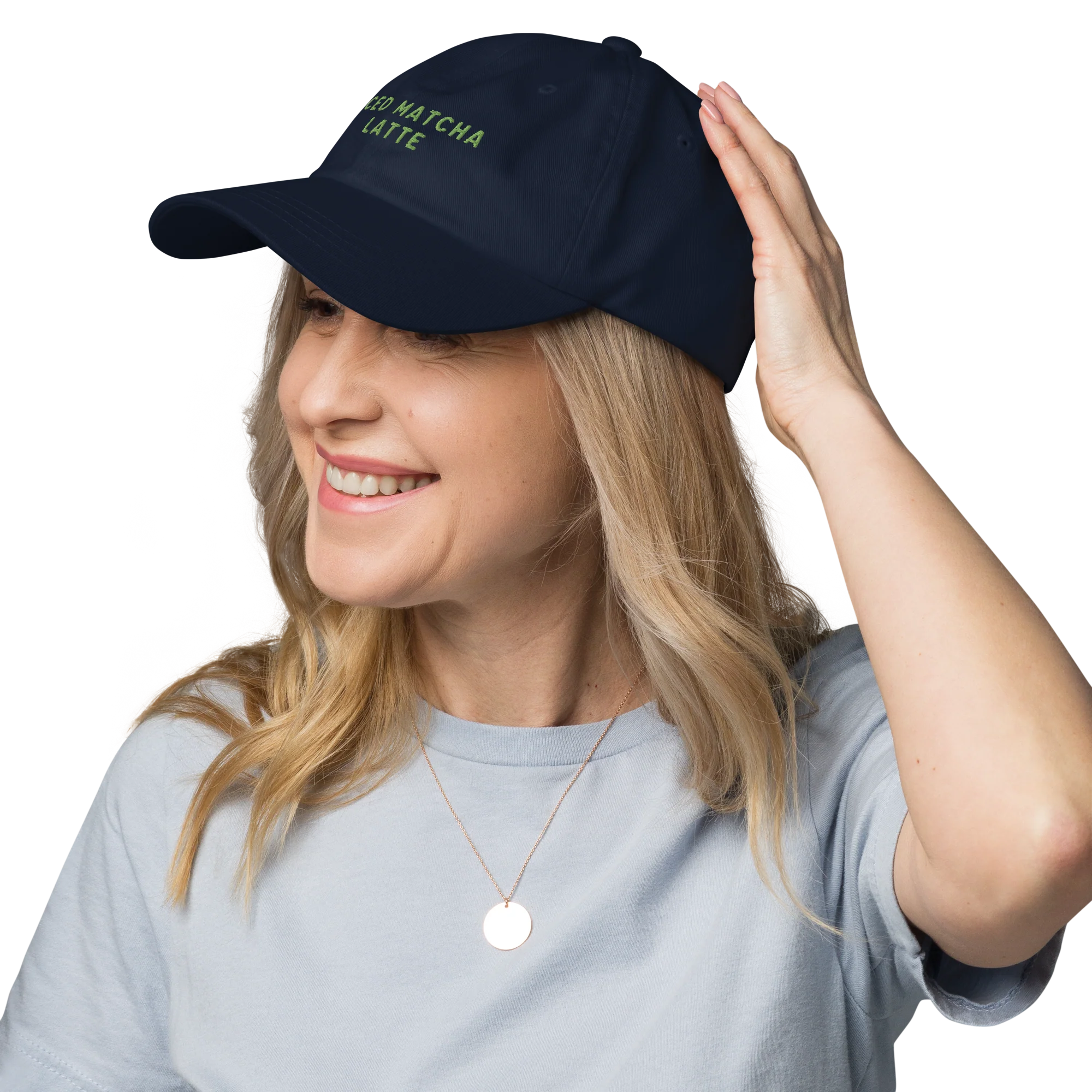 Iced Matcha Latte Embroidered Cap - Image 8