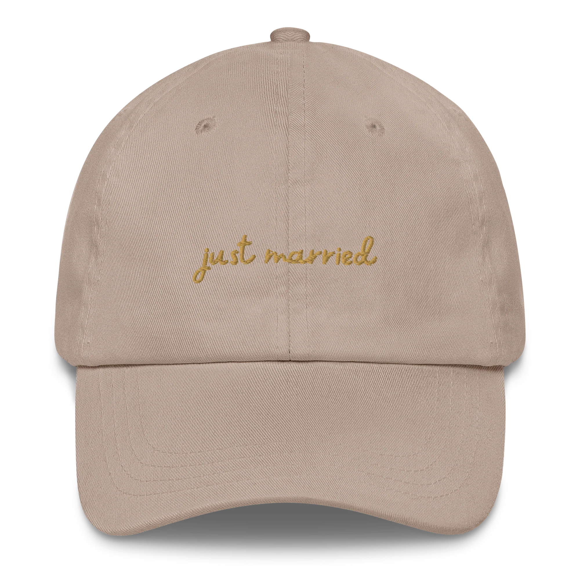 Just Married Newlywed Embroidered Cap - Image 5
