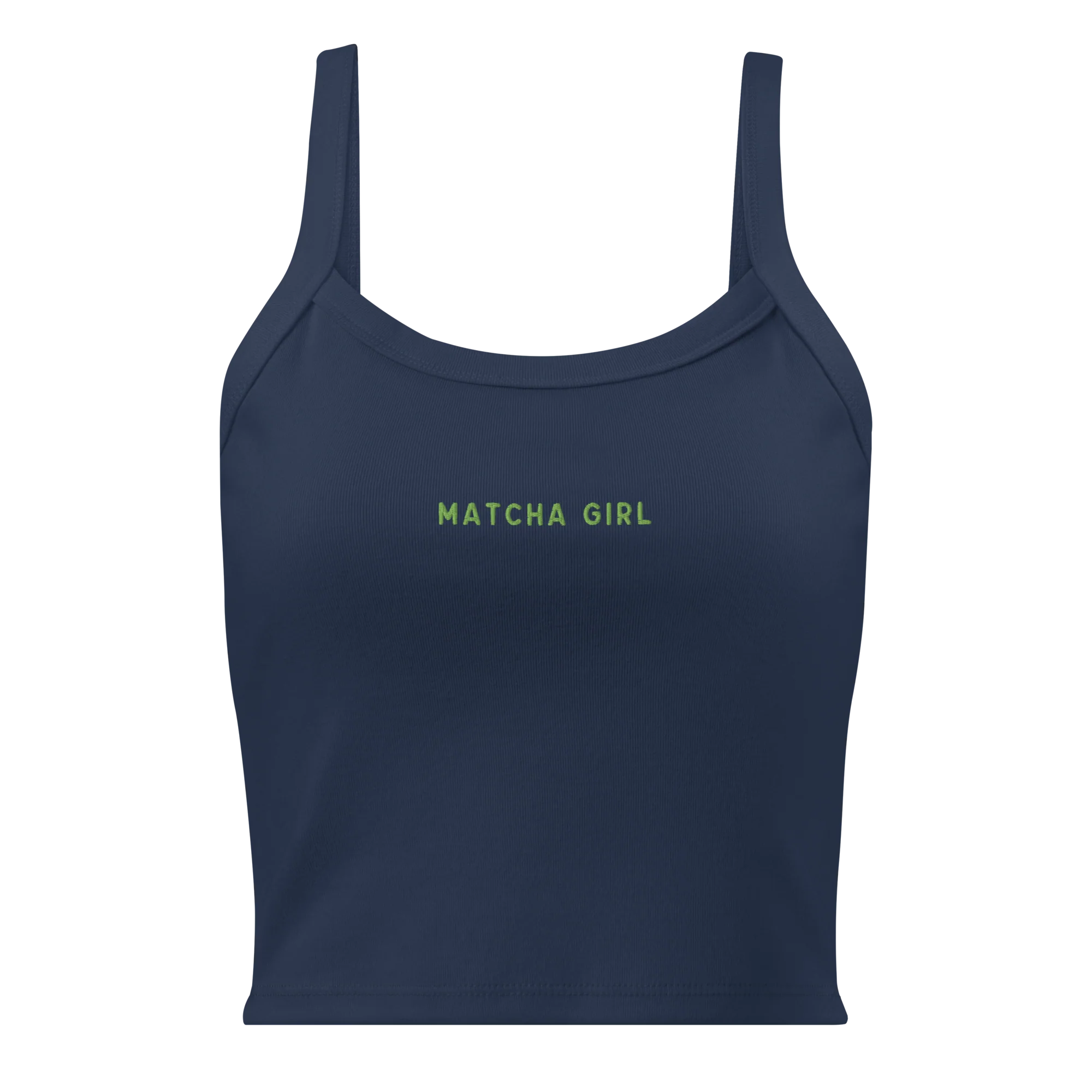 Matcha Girl Rib Embroidered Tank Top - Image 6