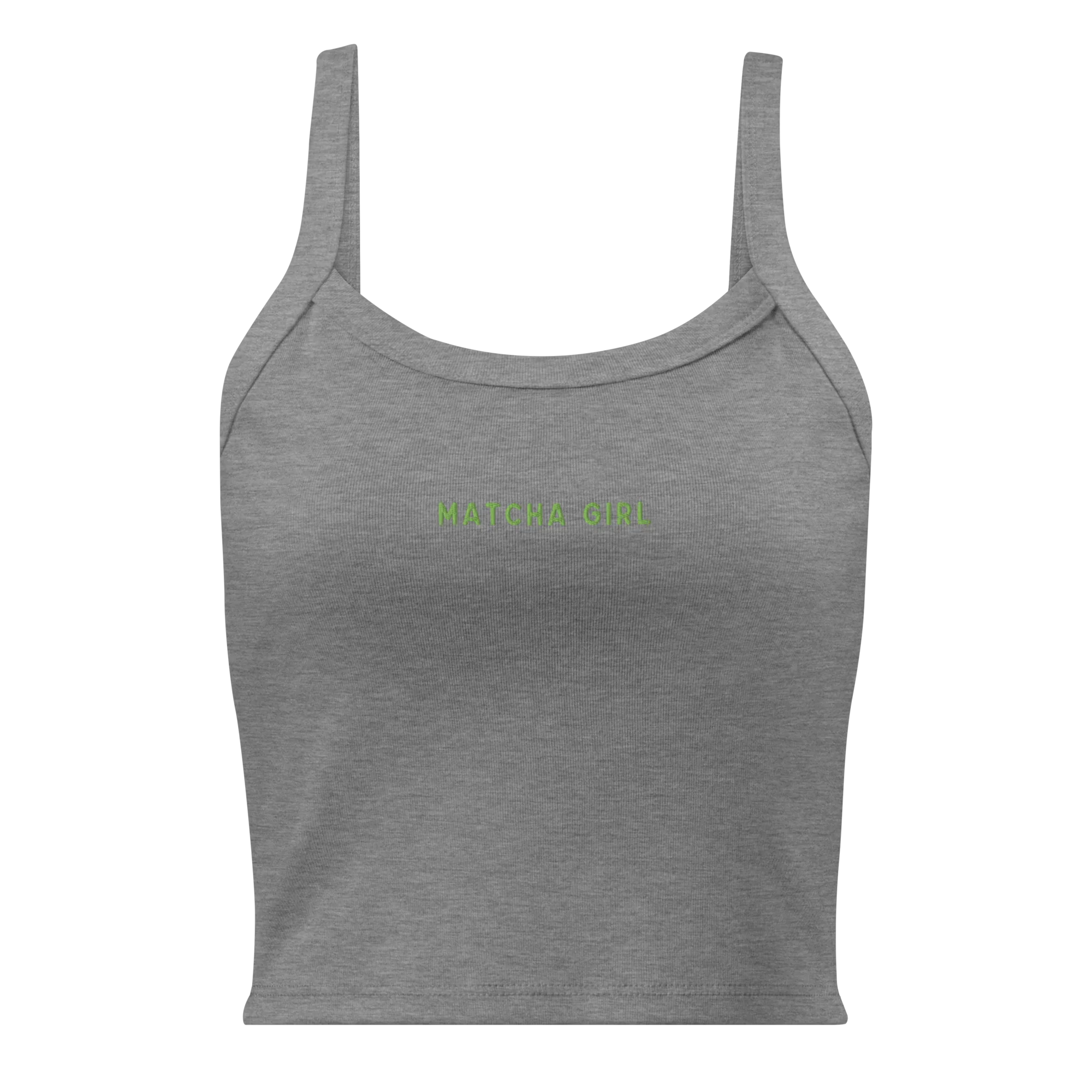 Matcha Girl Rib Embroidered Tank Top - Image 7