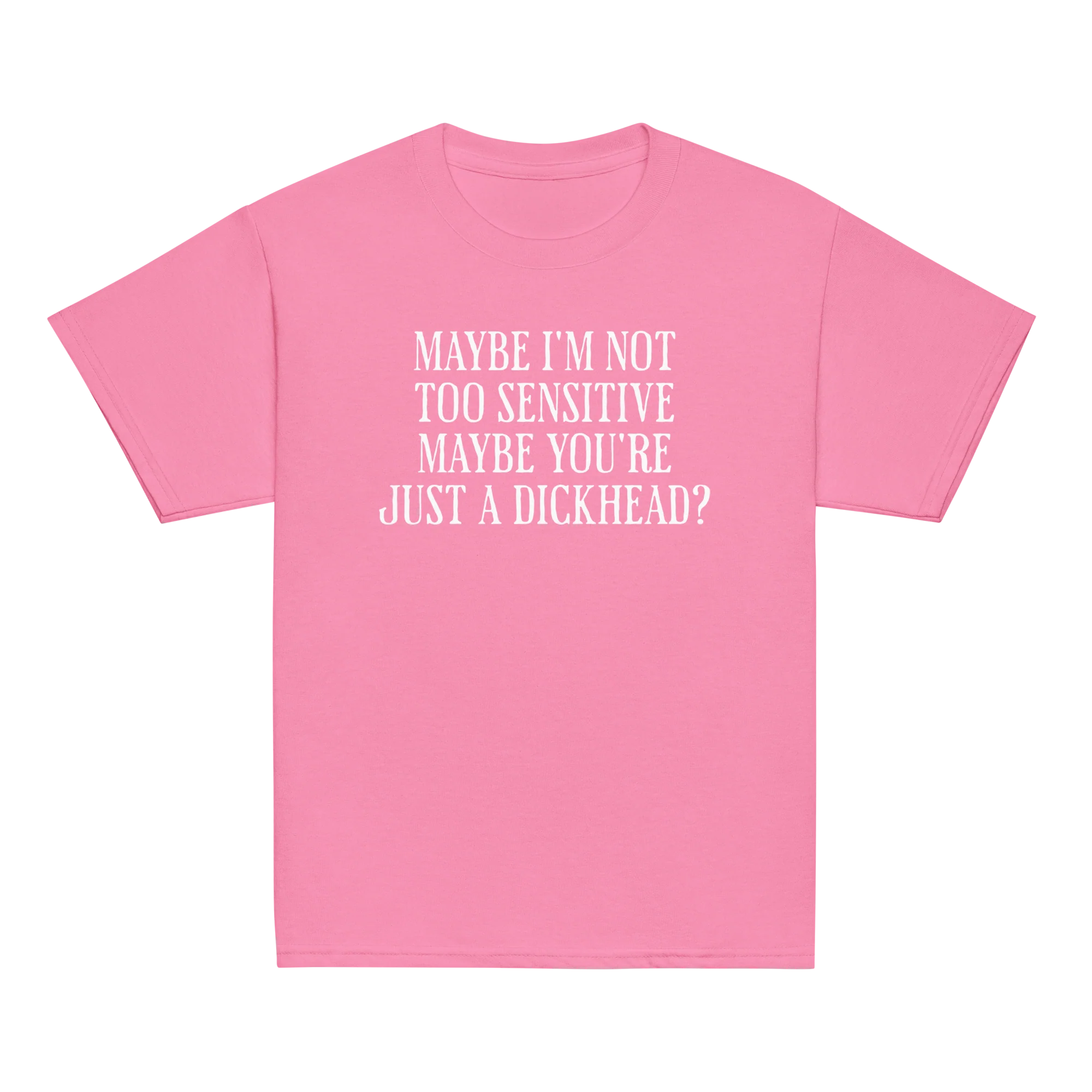 Maybe I'm Not Too Sensitive Feminist Baby Tee - Image 4