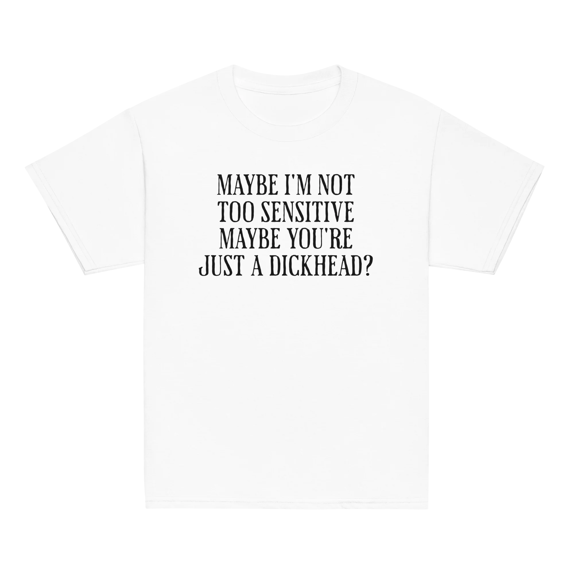 Maybe I'm Not Too Sensitive Feminist Baby Tee - Image 9