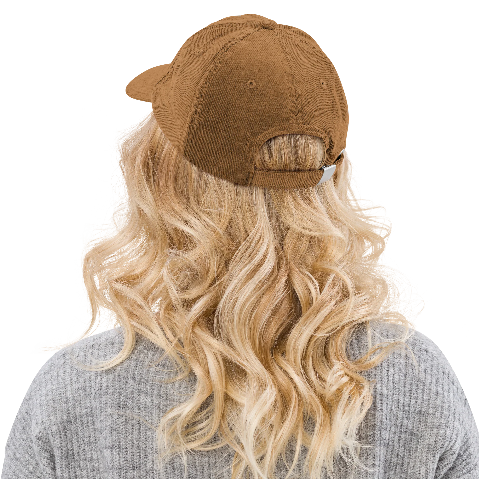 Moka Pot Coffee Embroidered Corduroy Cap - Image 6