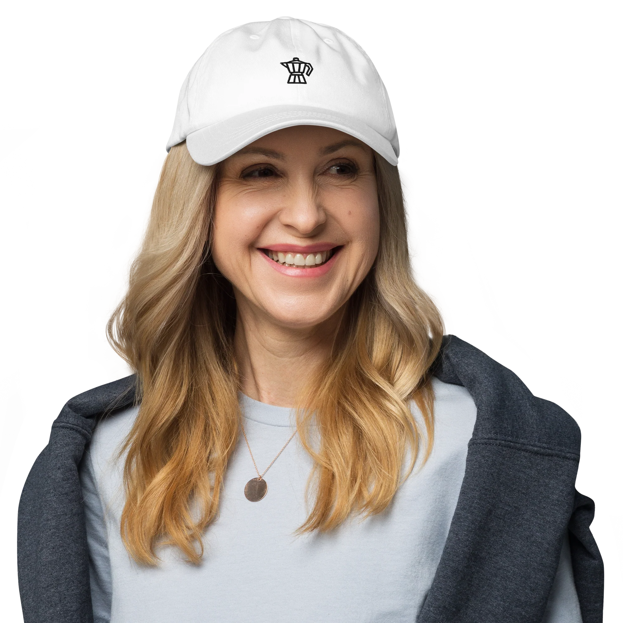 Moka Pot Coffee Embroidered Cap - Image 5