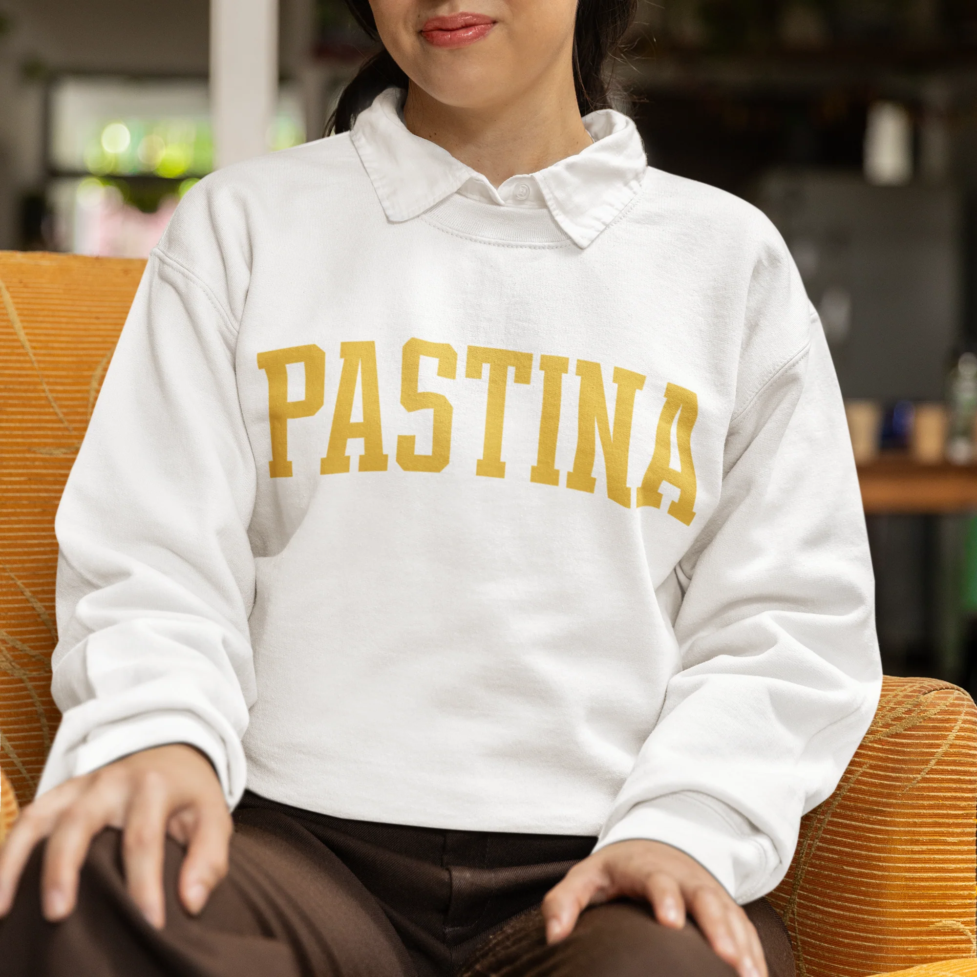 Pastina Italian Pasta Food Varsity Sweatshirt - Image 7
